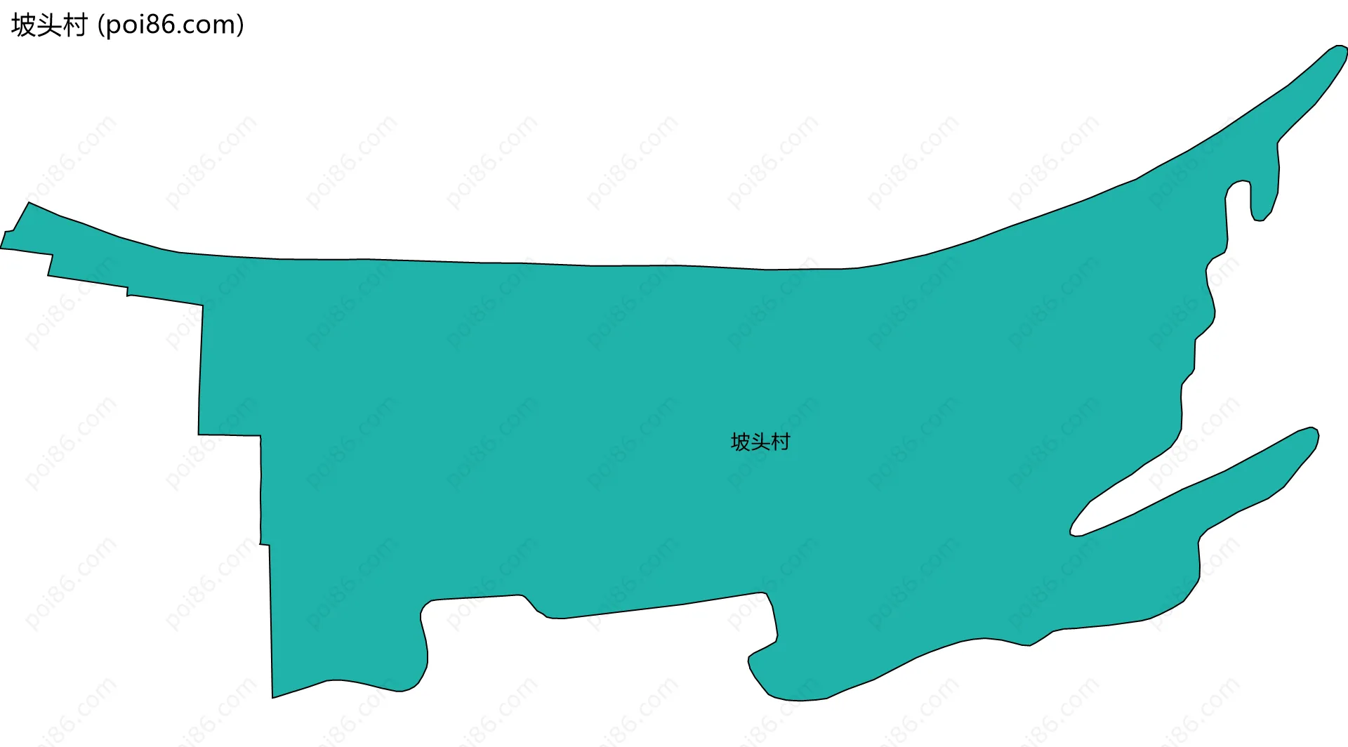 坡头村边界地图