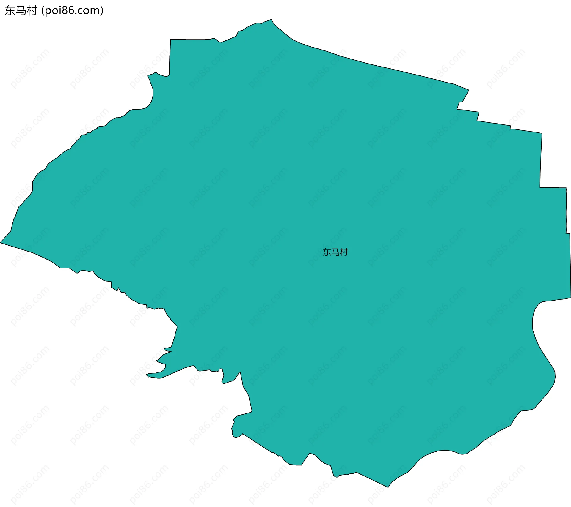 东马村边界地图