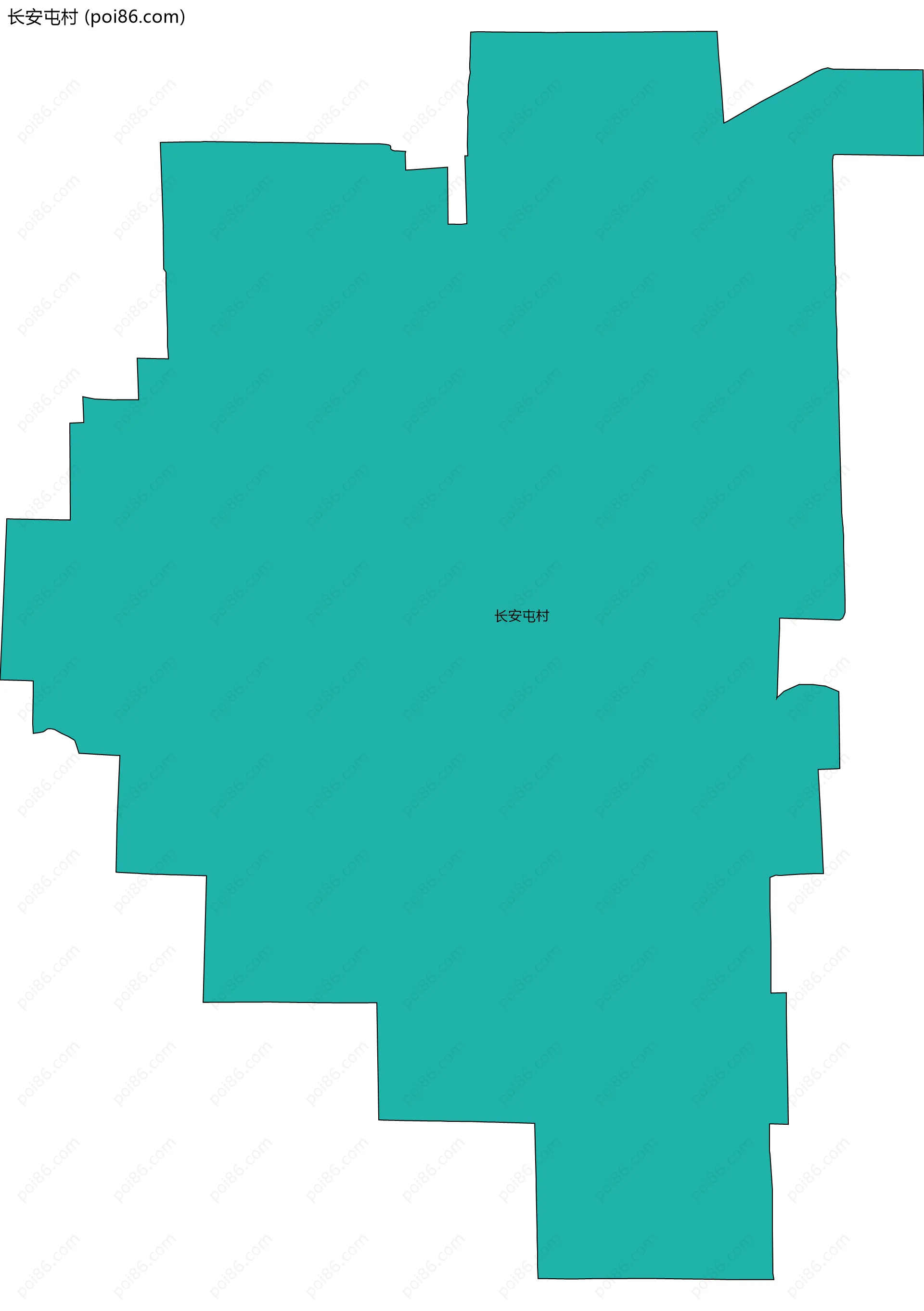 长安屯村边界地图