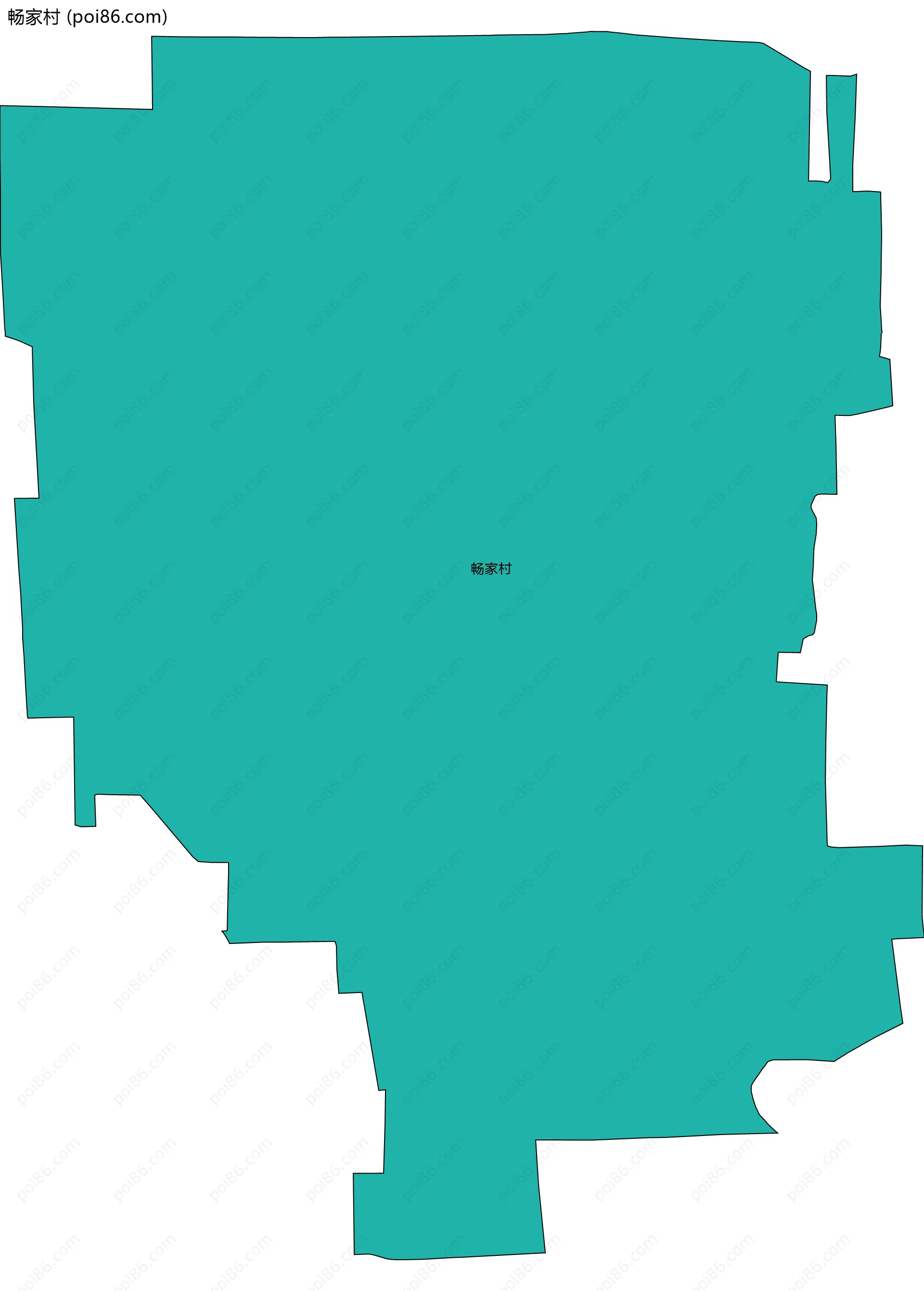 畅家村边界地图