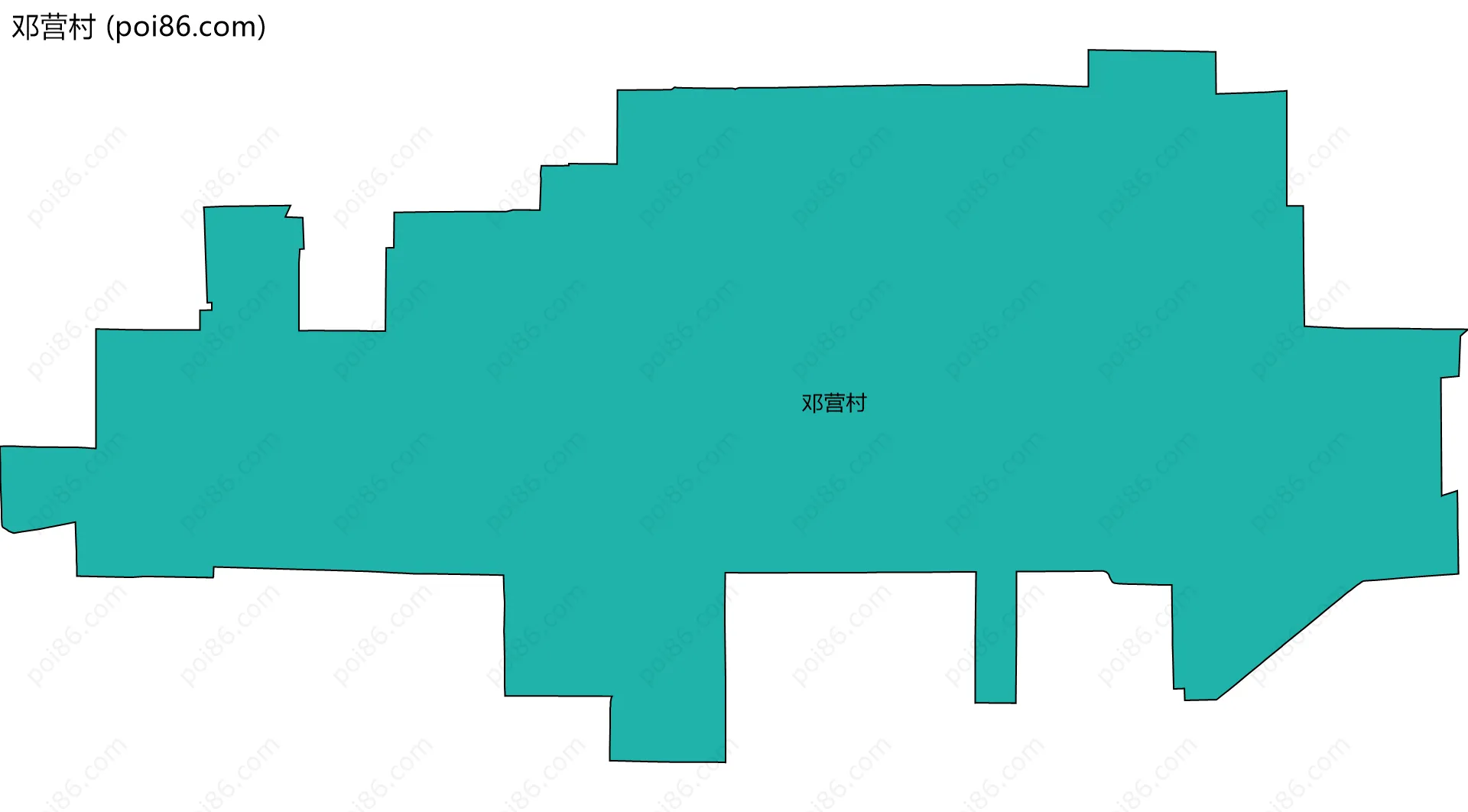 邓营村边界地图