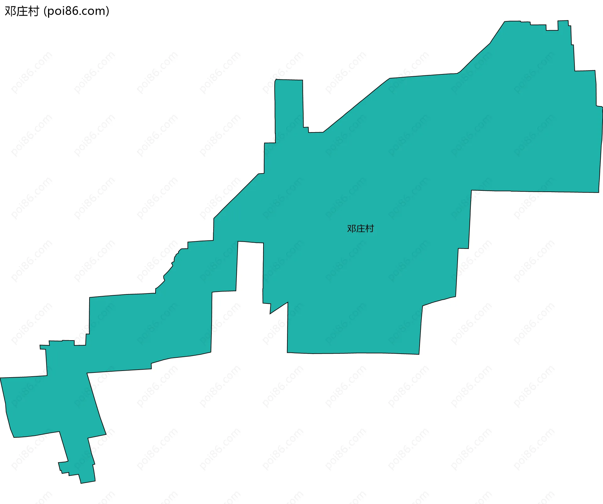 邓庄村边界地图