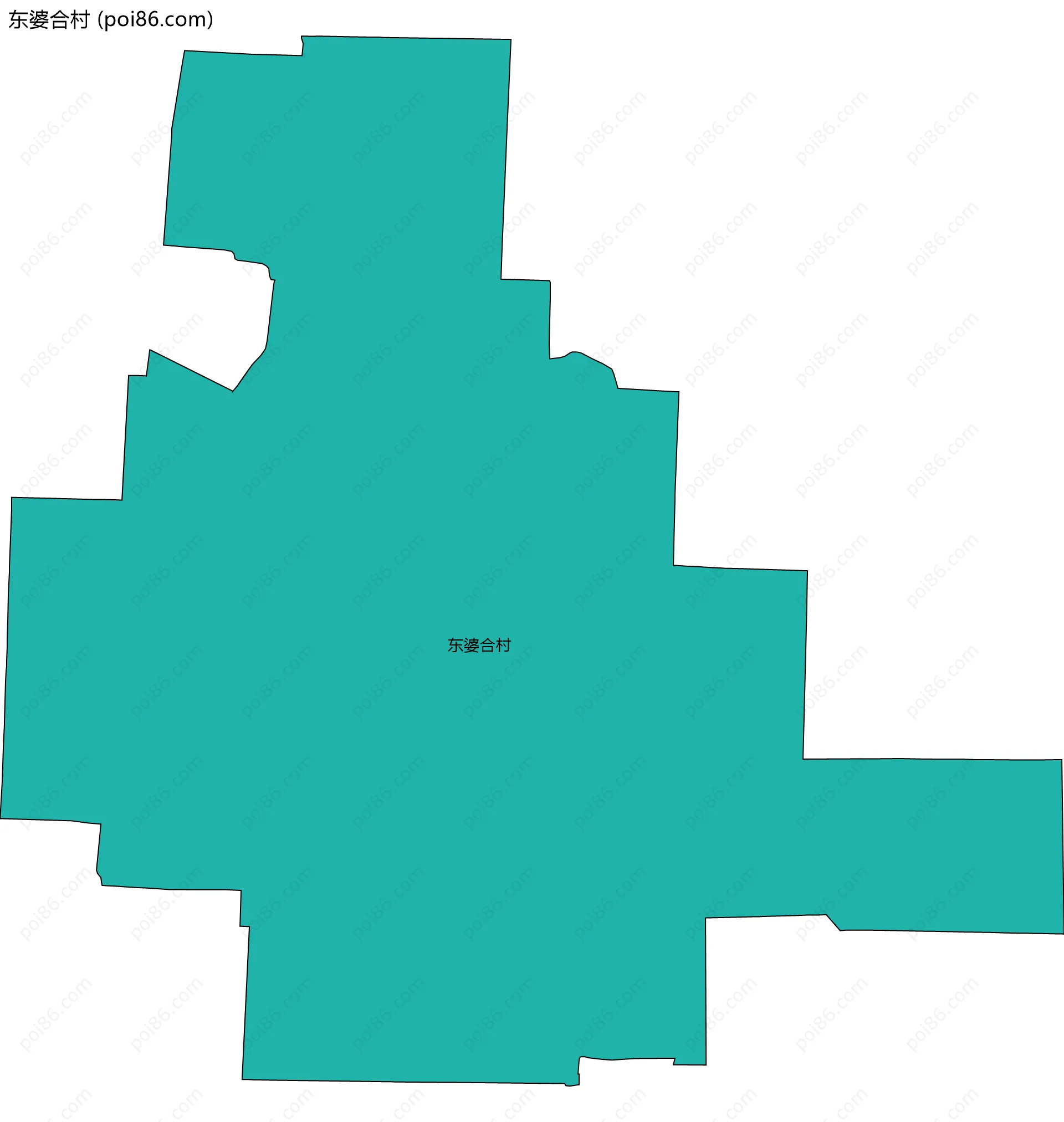 东婆合村边界地图