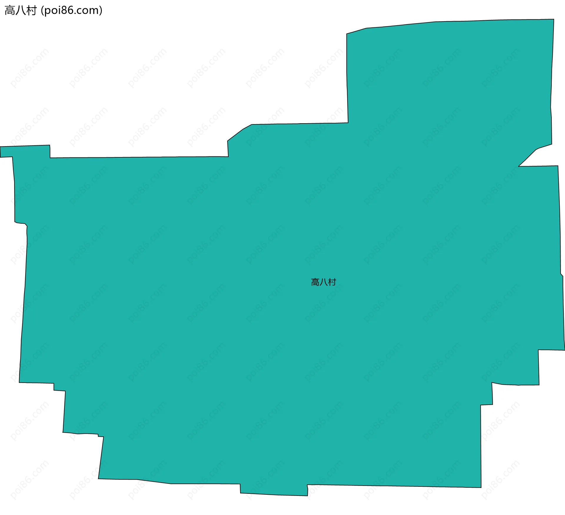 高八村边界地图
