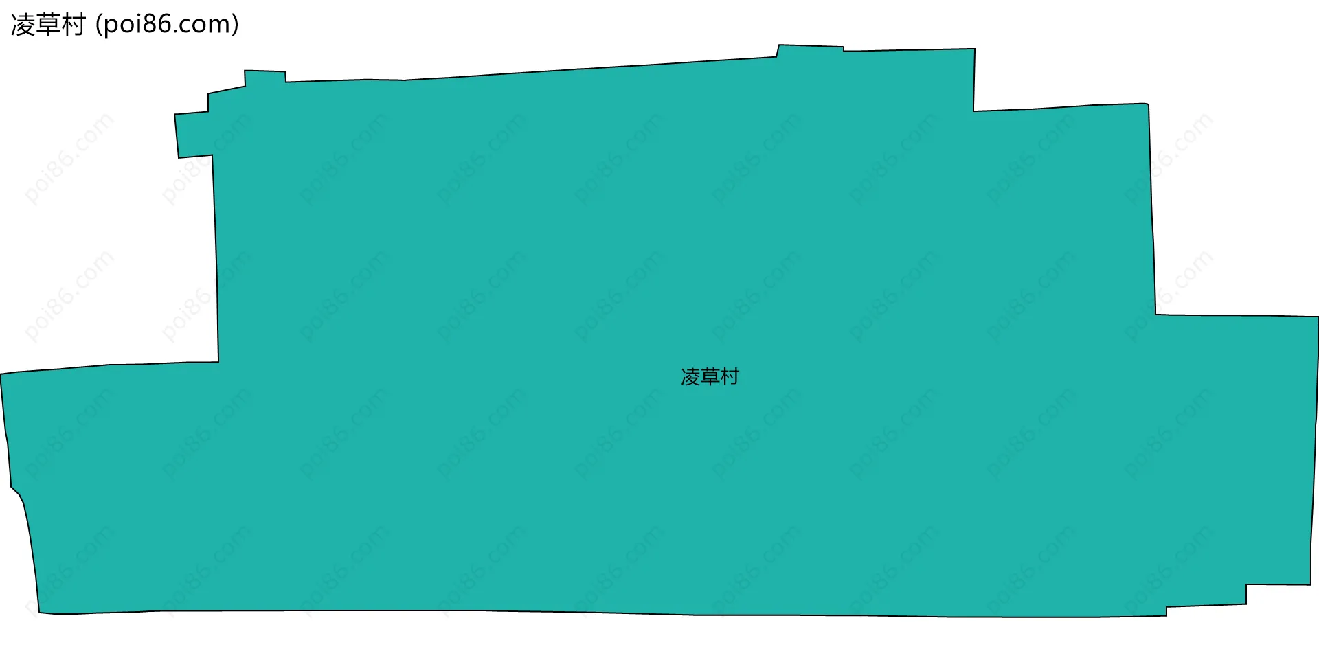 凌草村边界地图