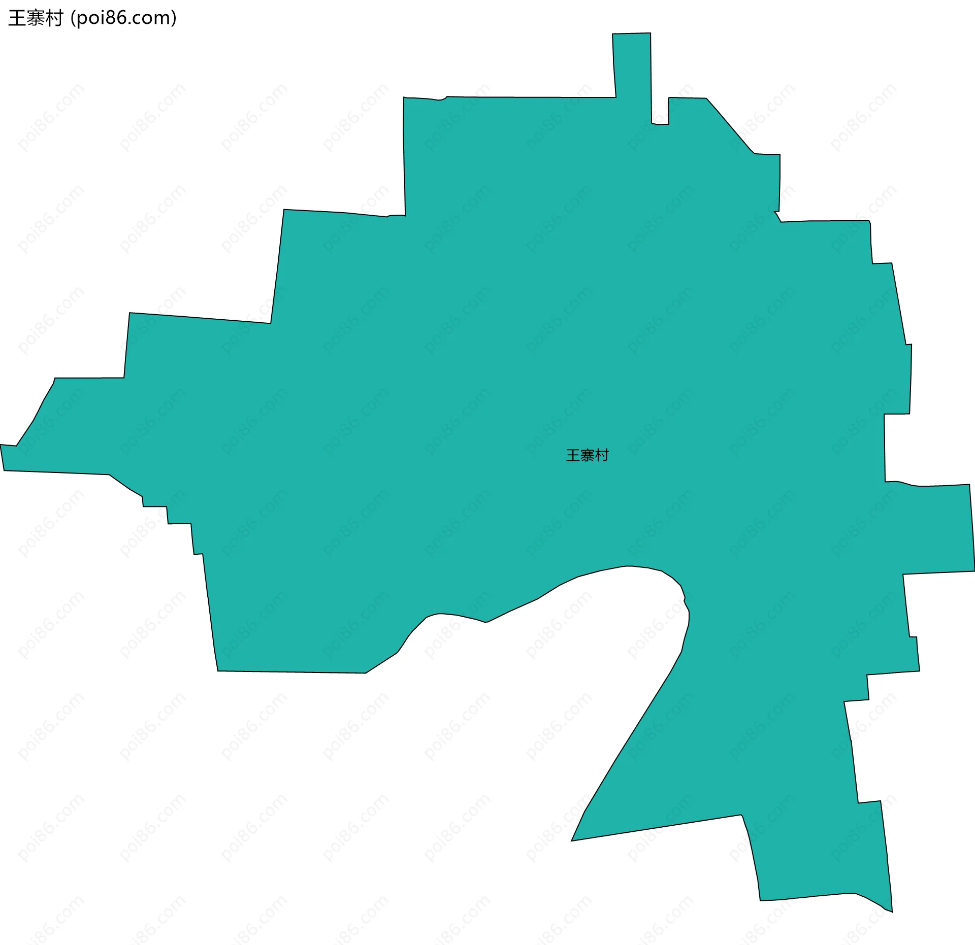 王寨村边界地图
