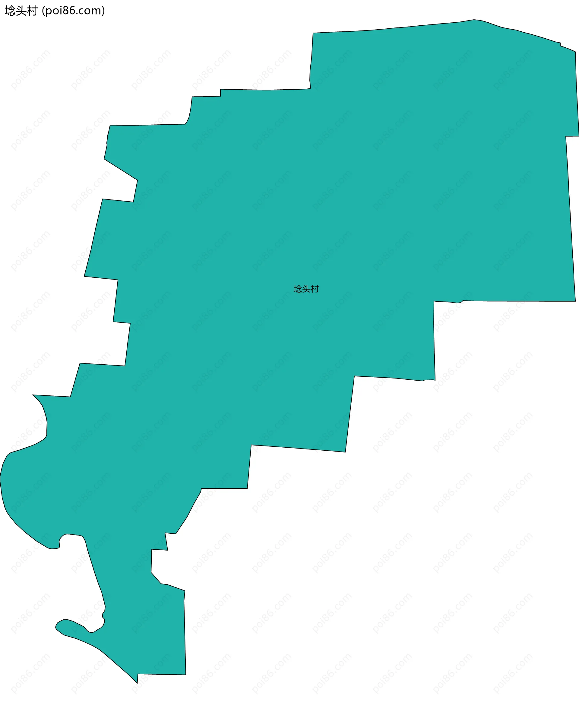 埝头村边界地图