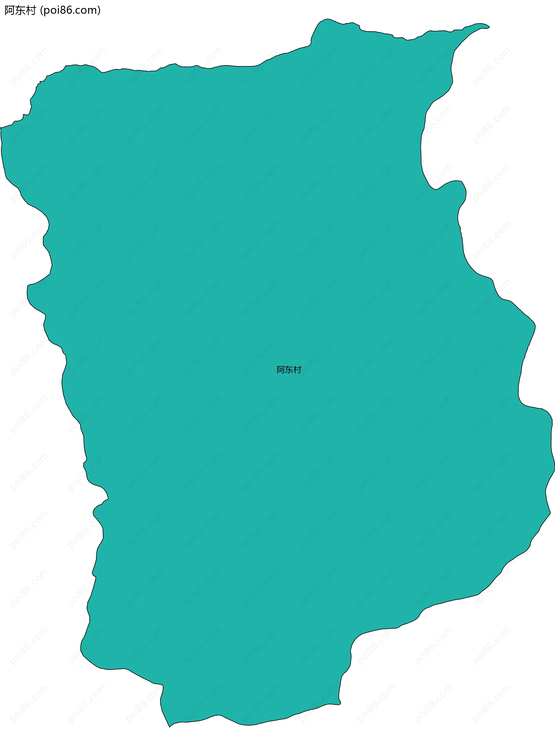 阿东村边界地图