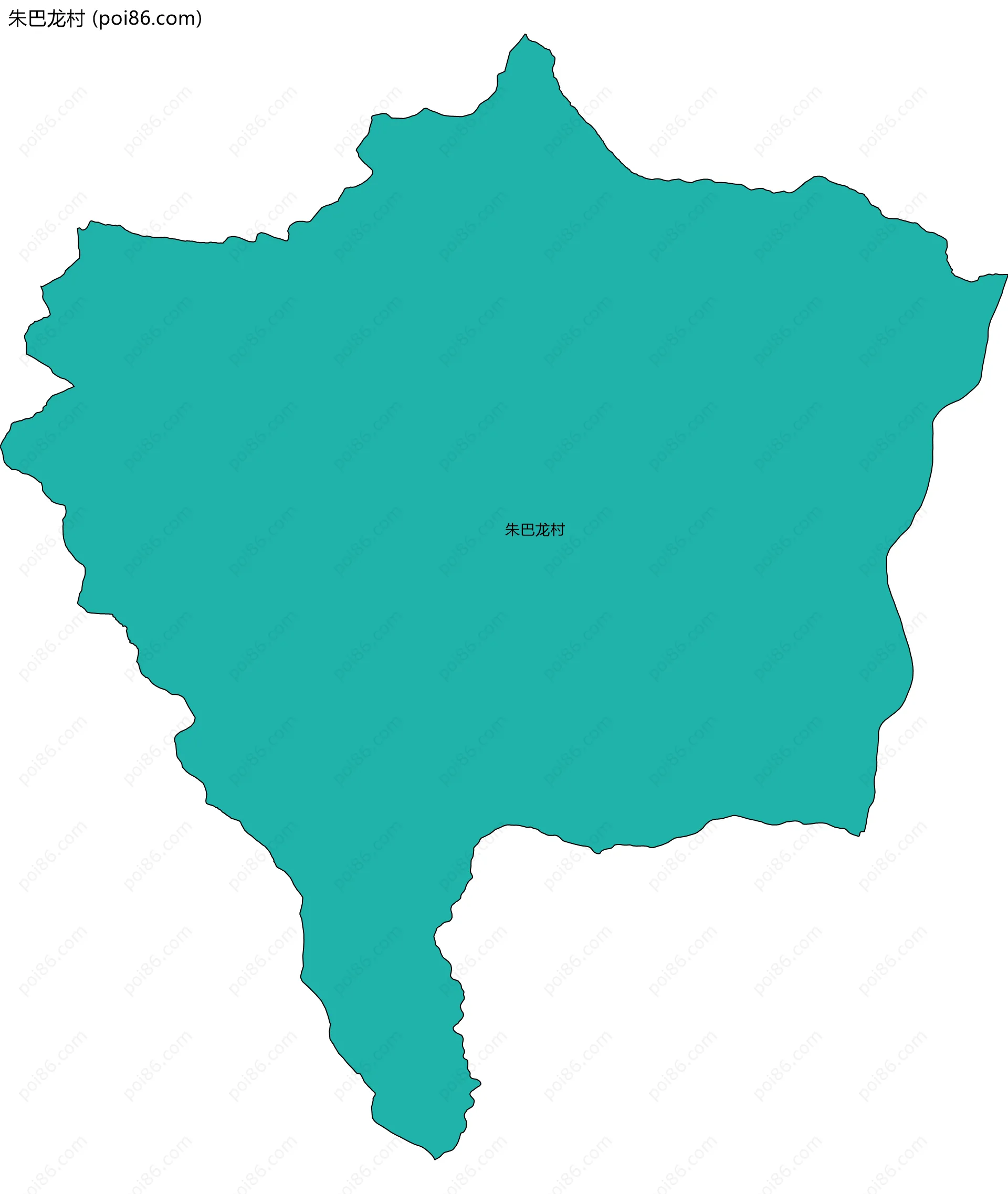 朱巴龙村边界地图