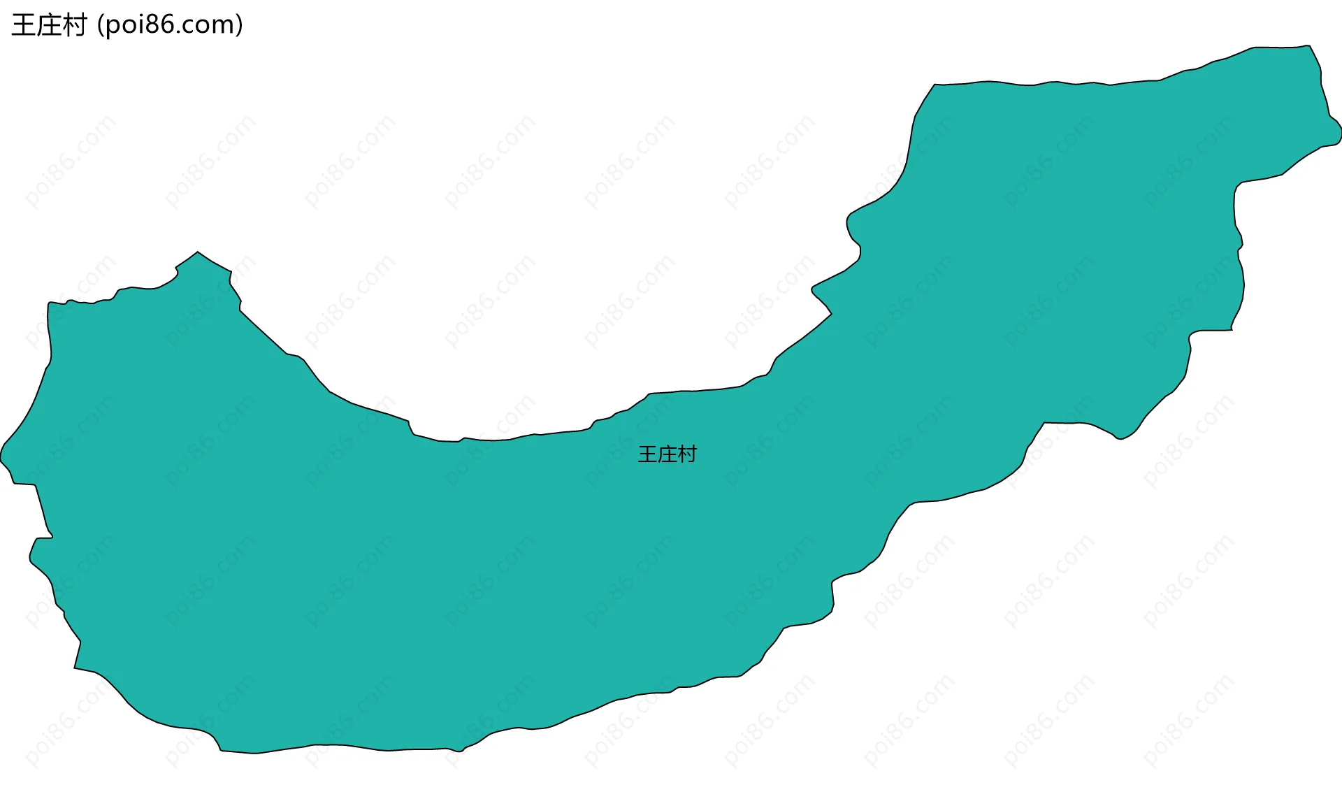 王庄村边界地图