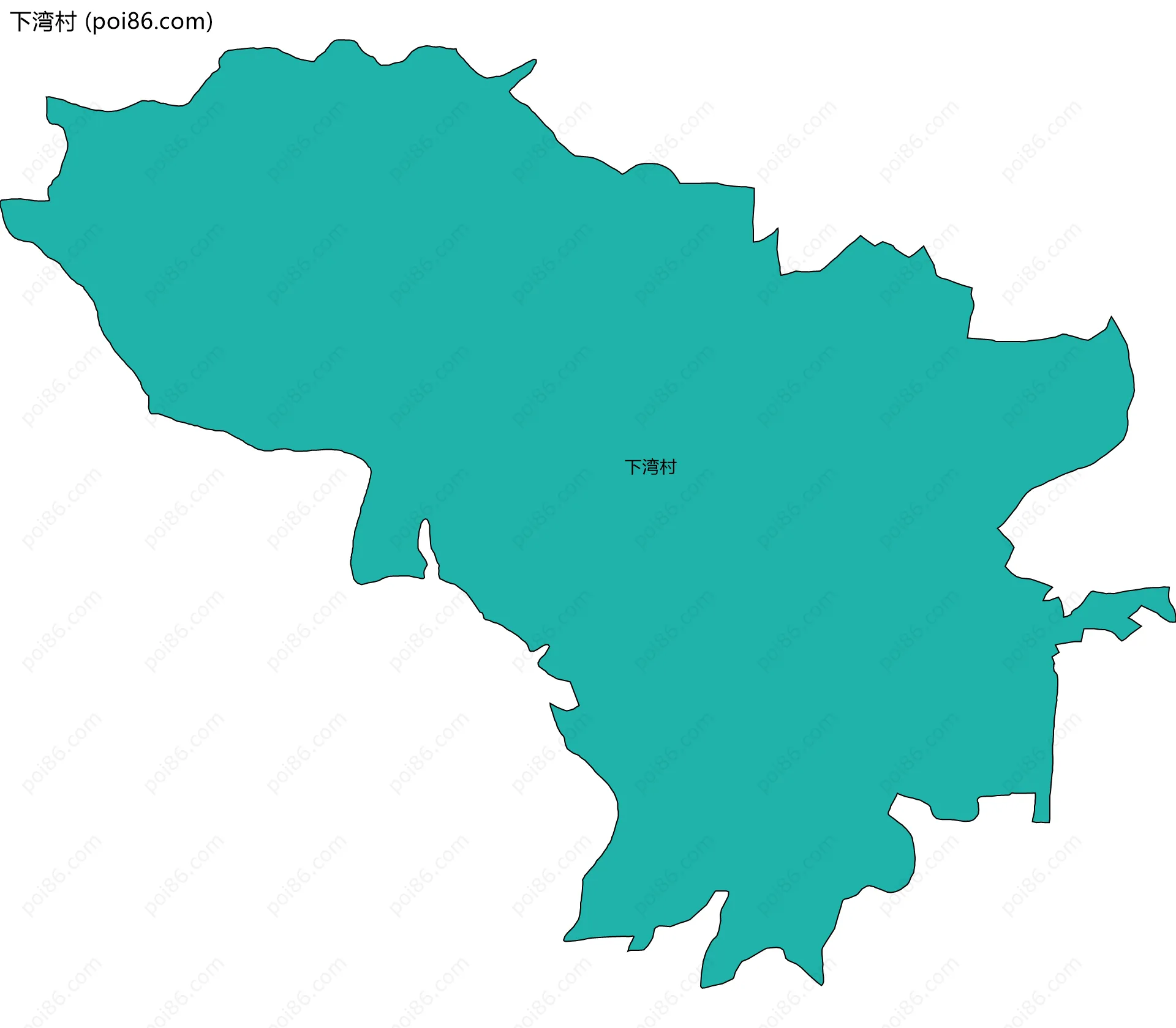 下湾村边界地图