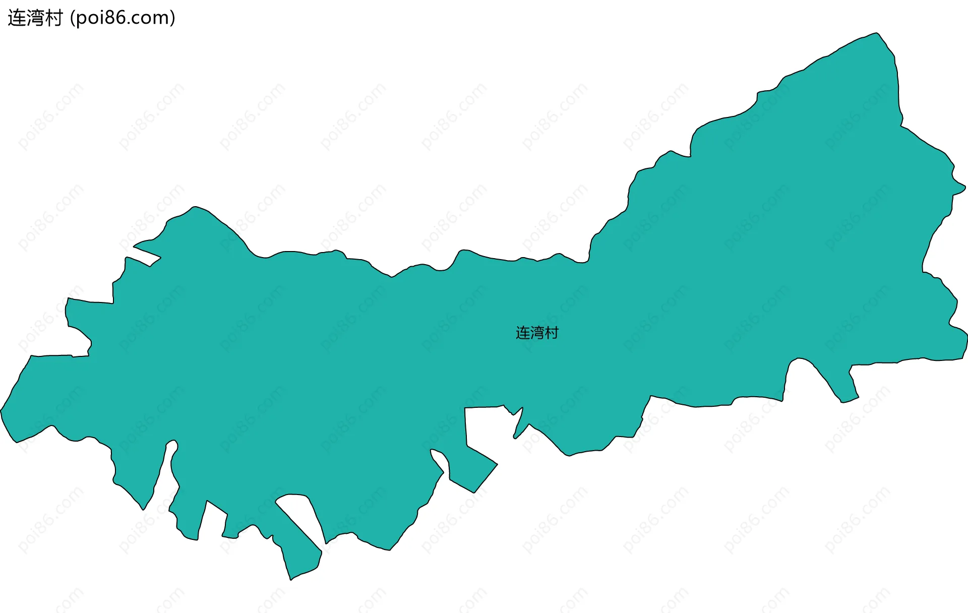 连湾村边界地图