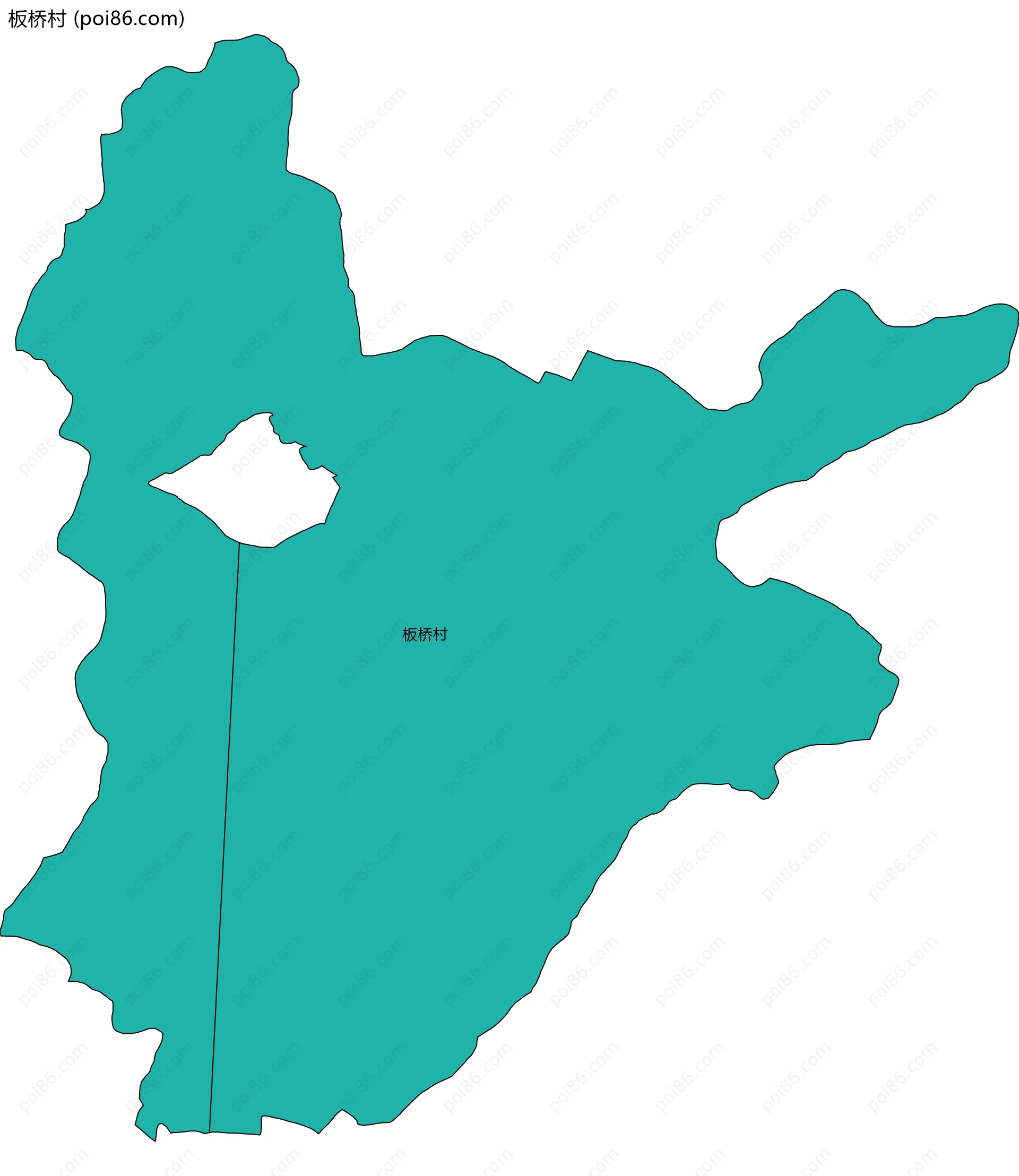 板桥村边界地图