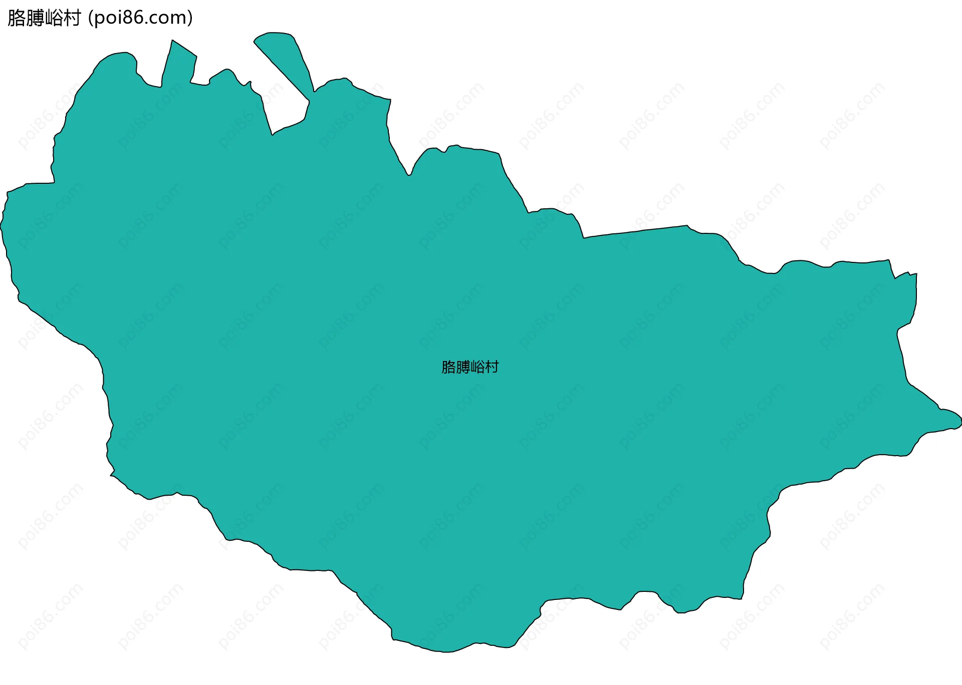 胳膊峪村边界地图