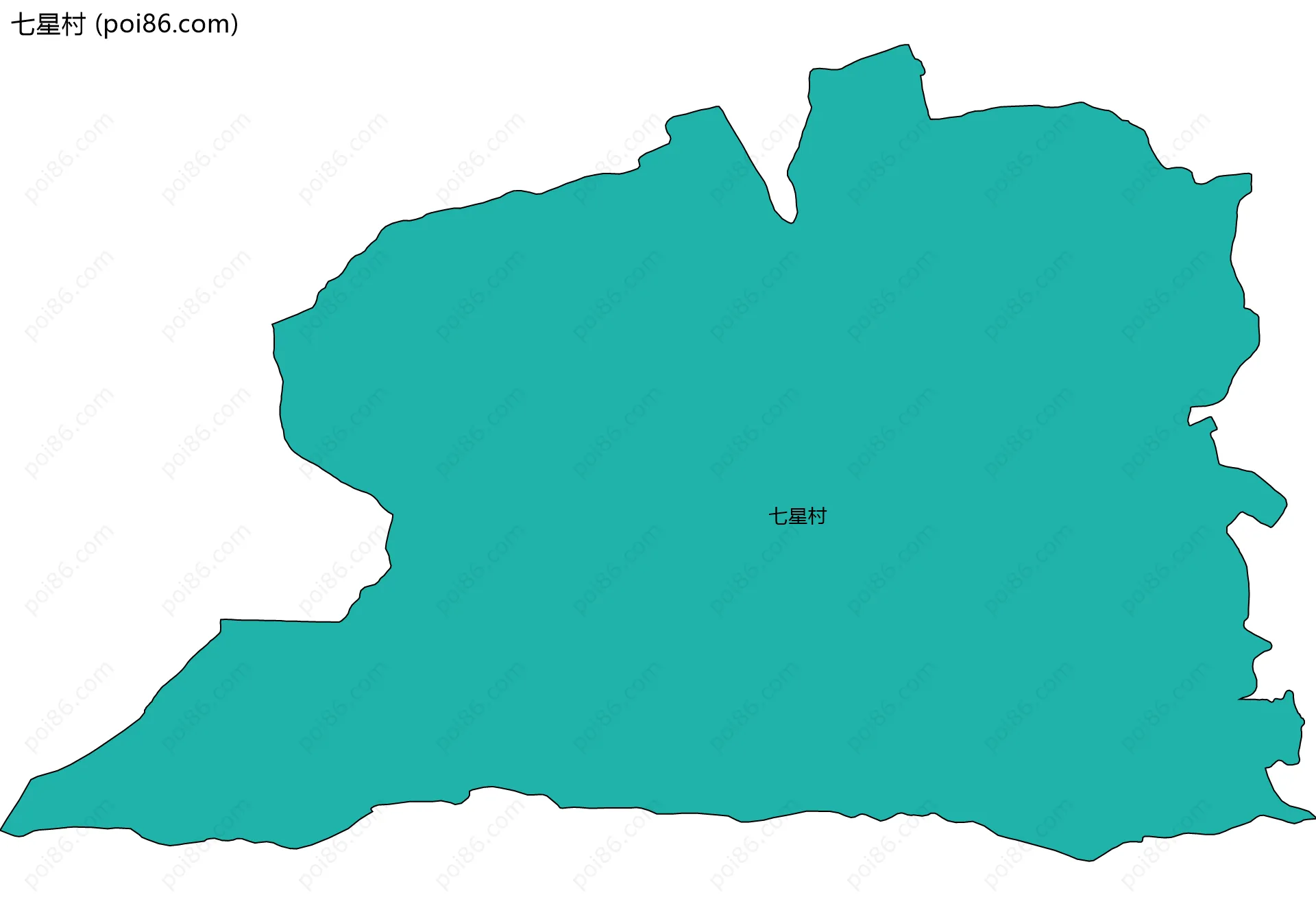 七星村边界地图