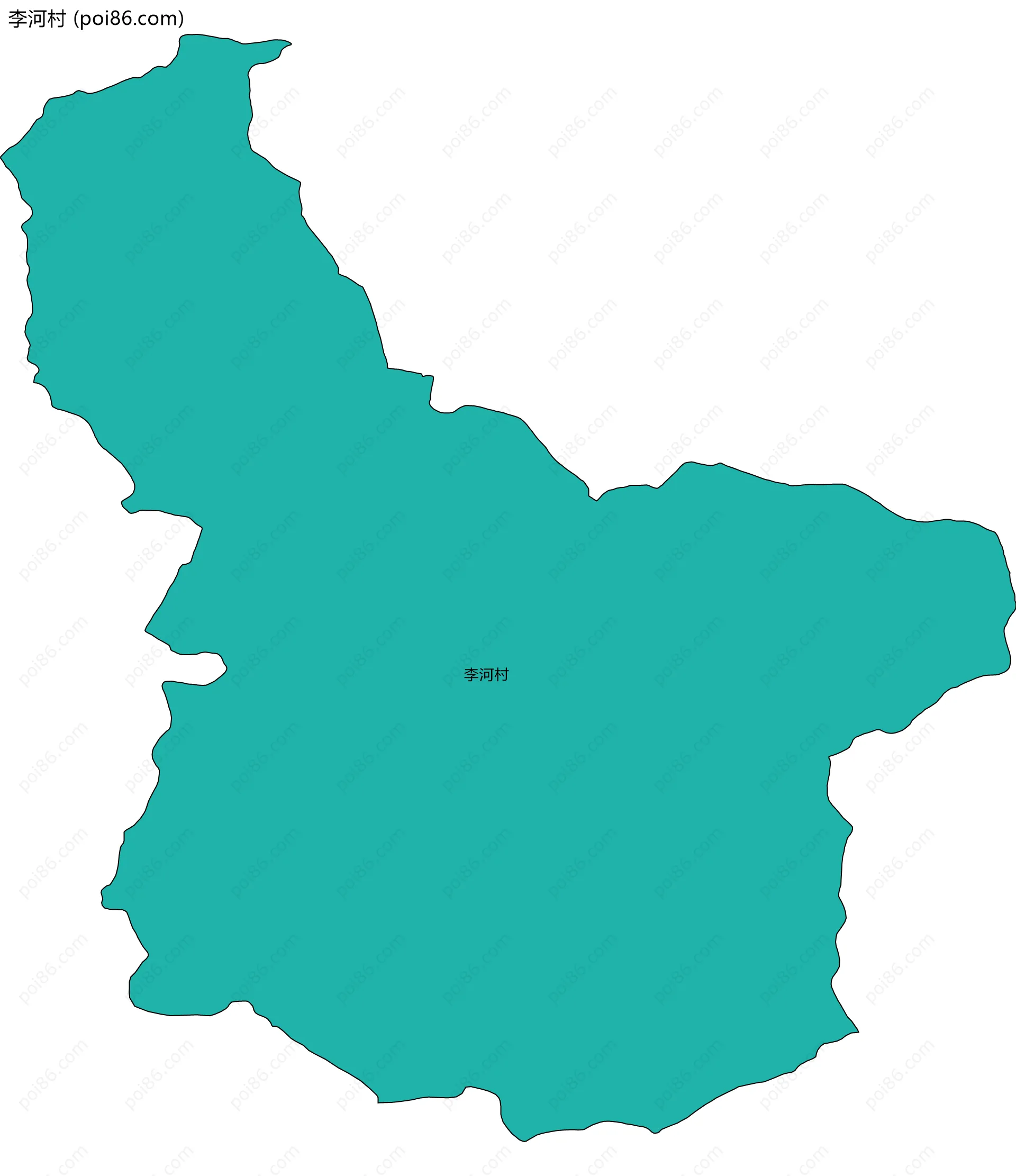 李河村边界地图