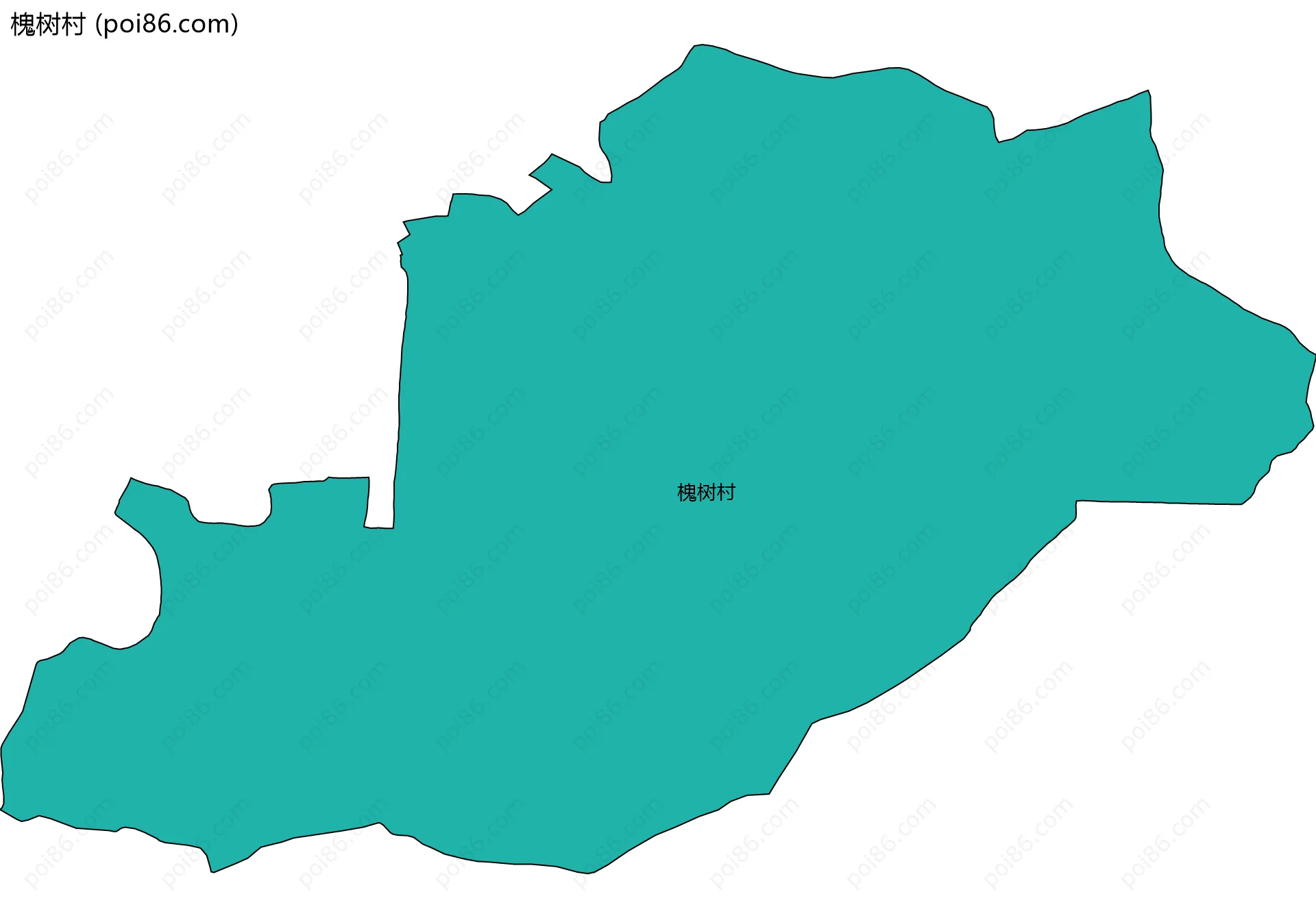 槐树村边界地图