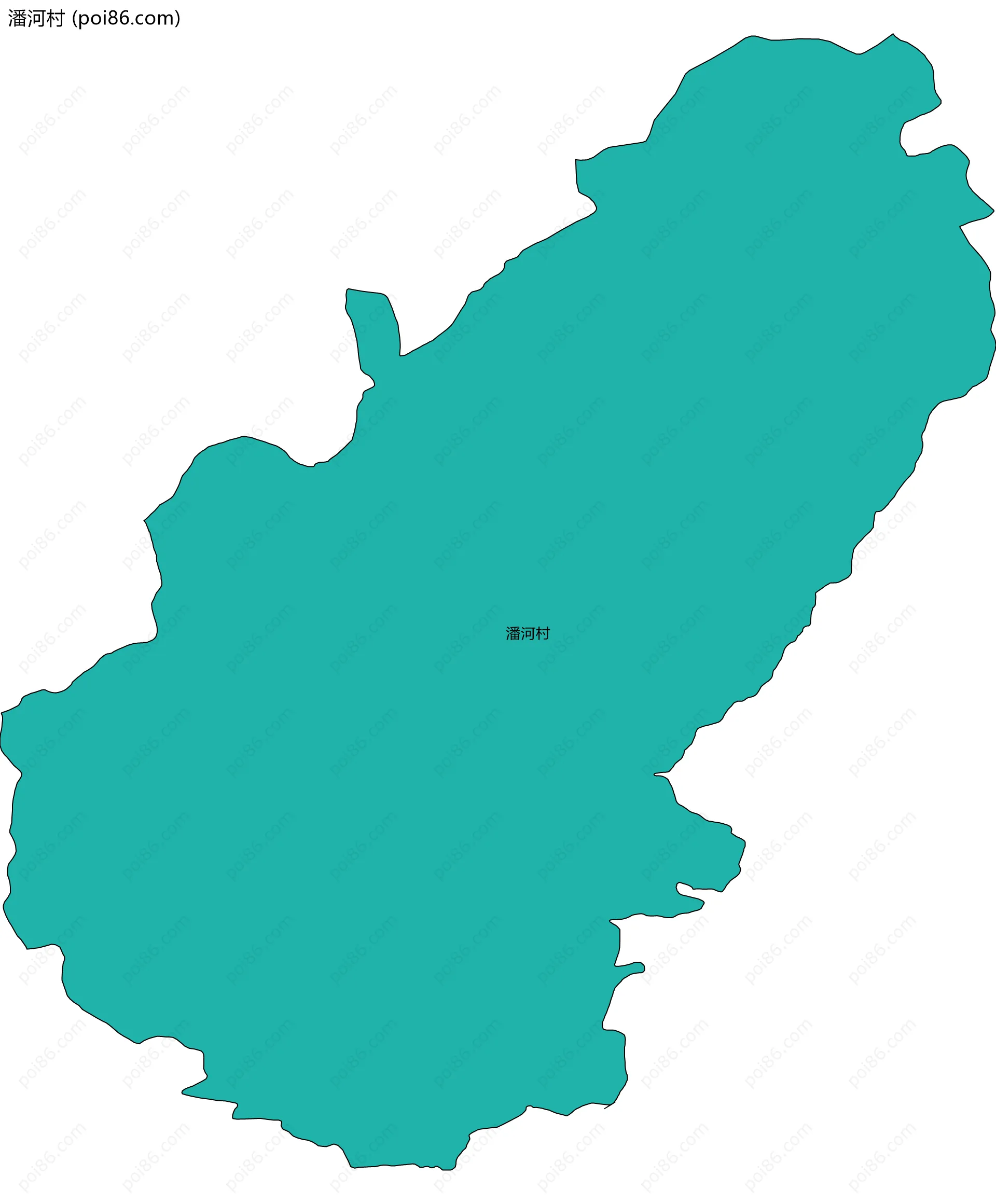 潘河村边界地图