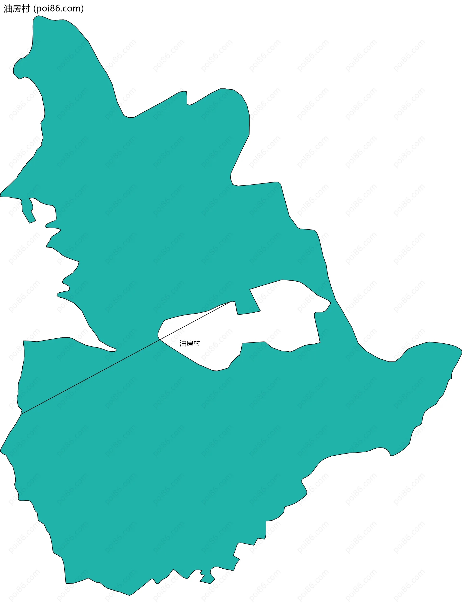 油房村边界地图