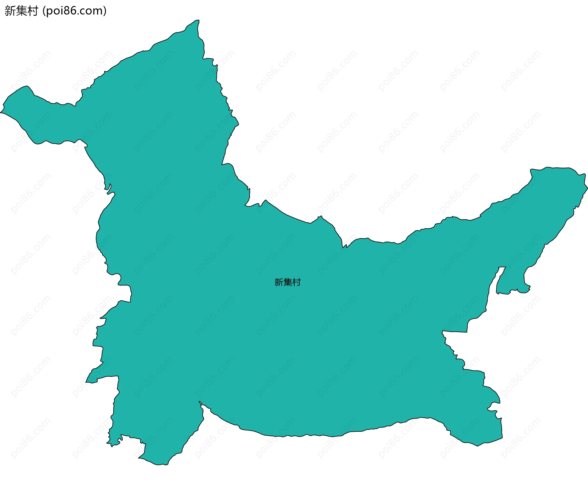 新集村边界地图