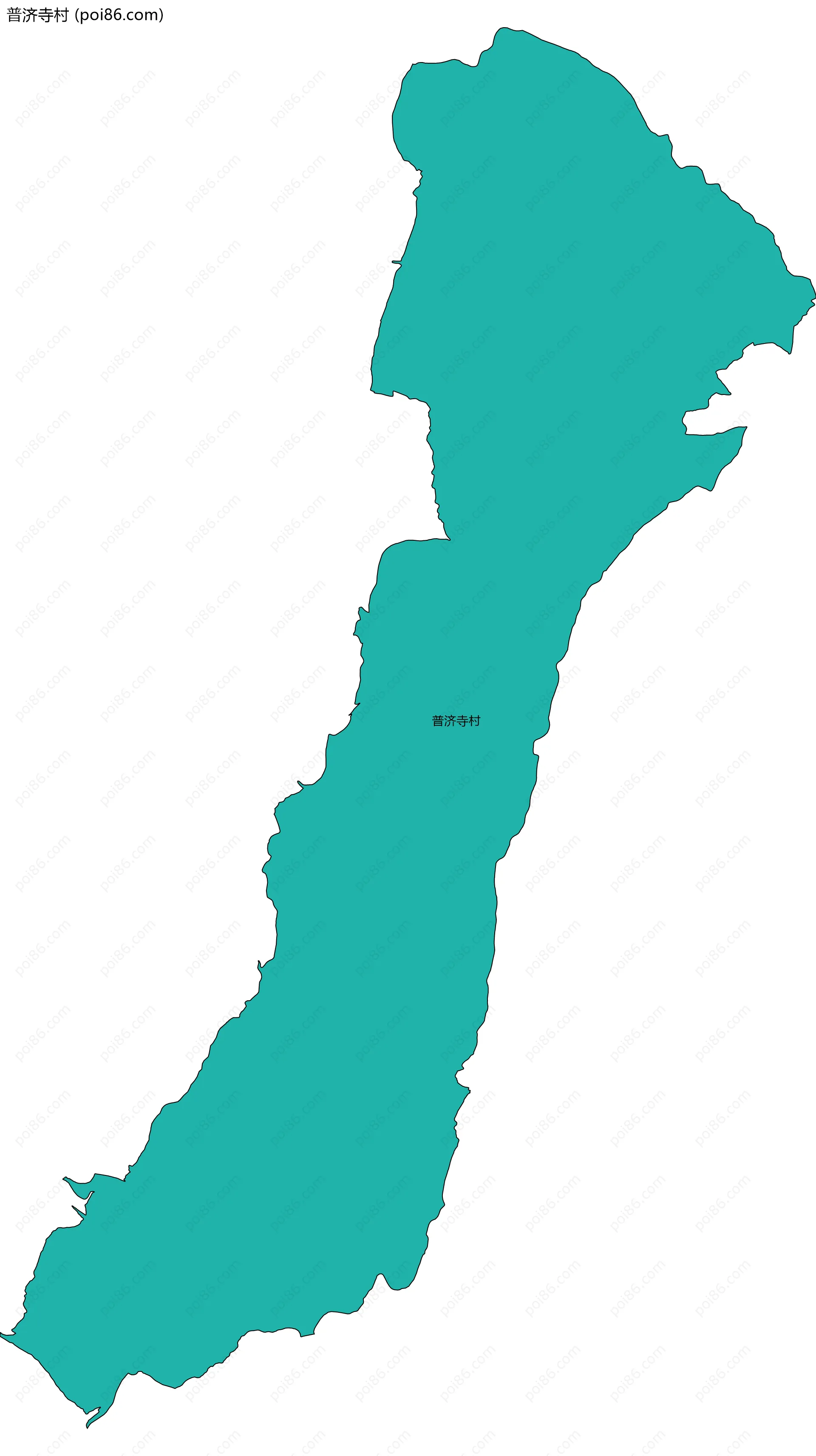 普济寺村边界地图