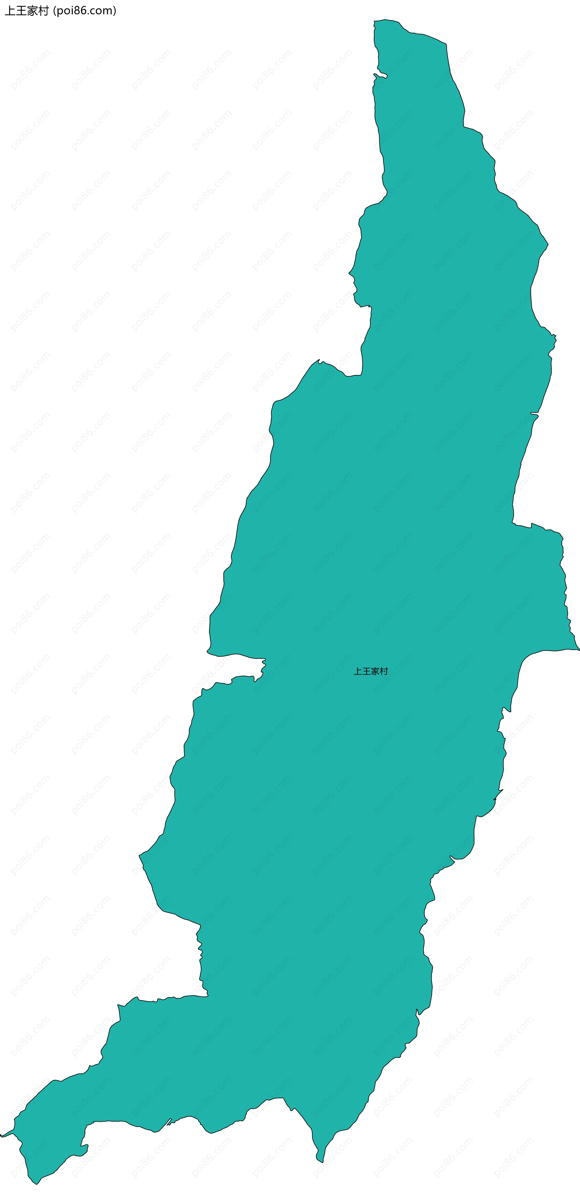 上王家村边界地图