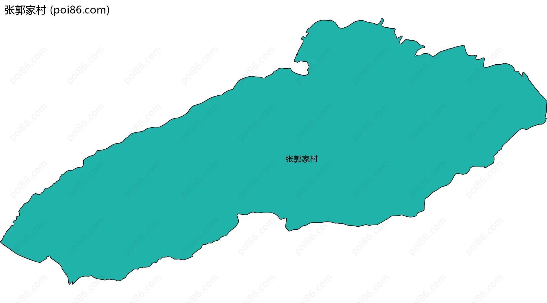 张郭家村边界地图
