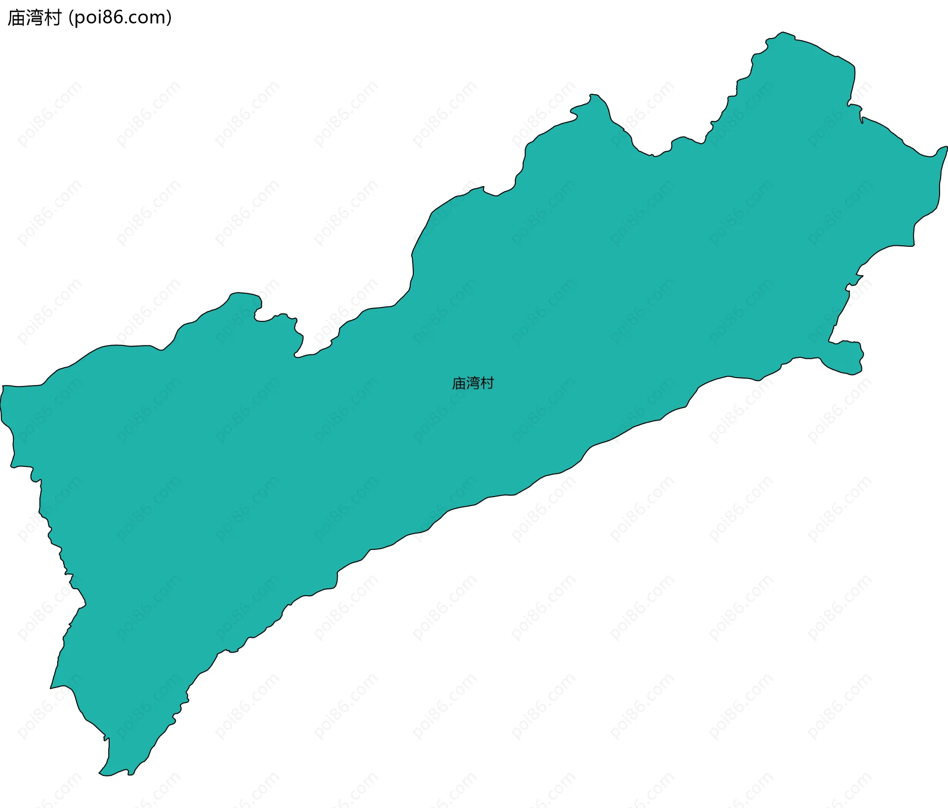 庙湾村边界地图