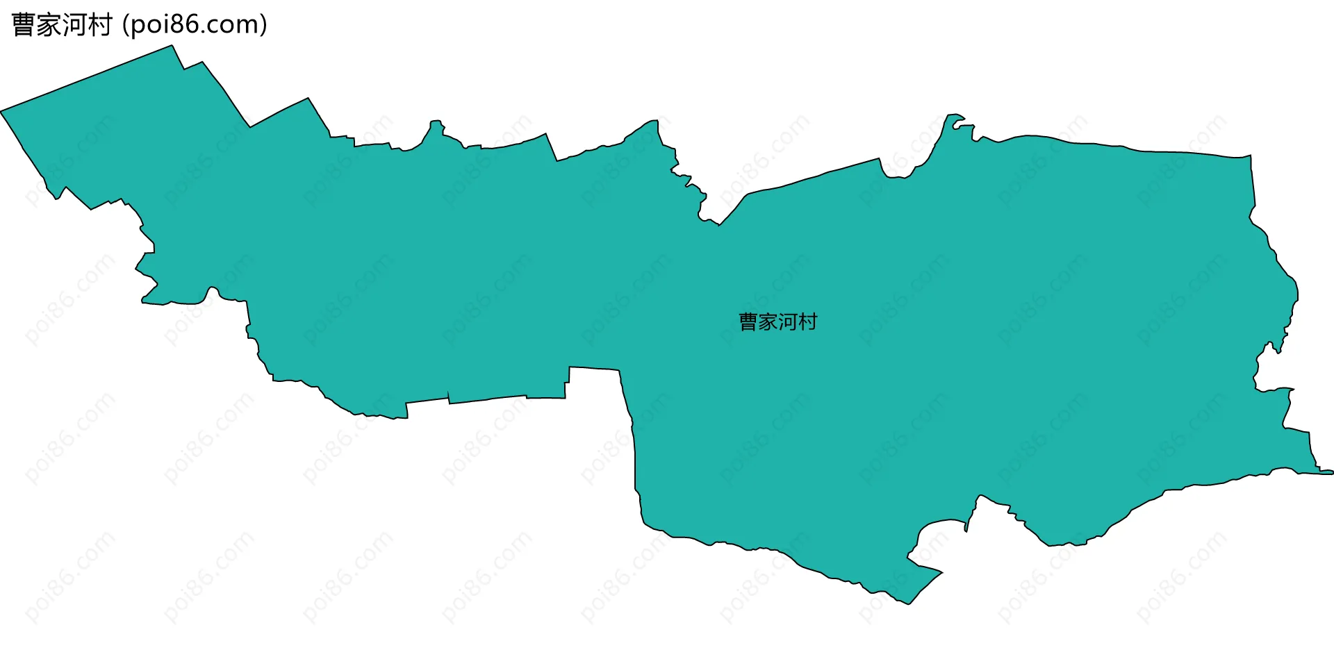 曹家河村边界地图