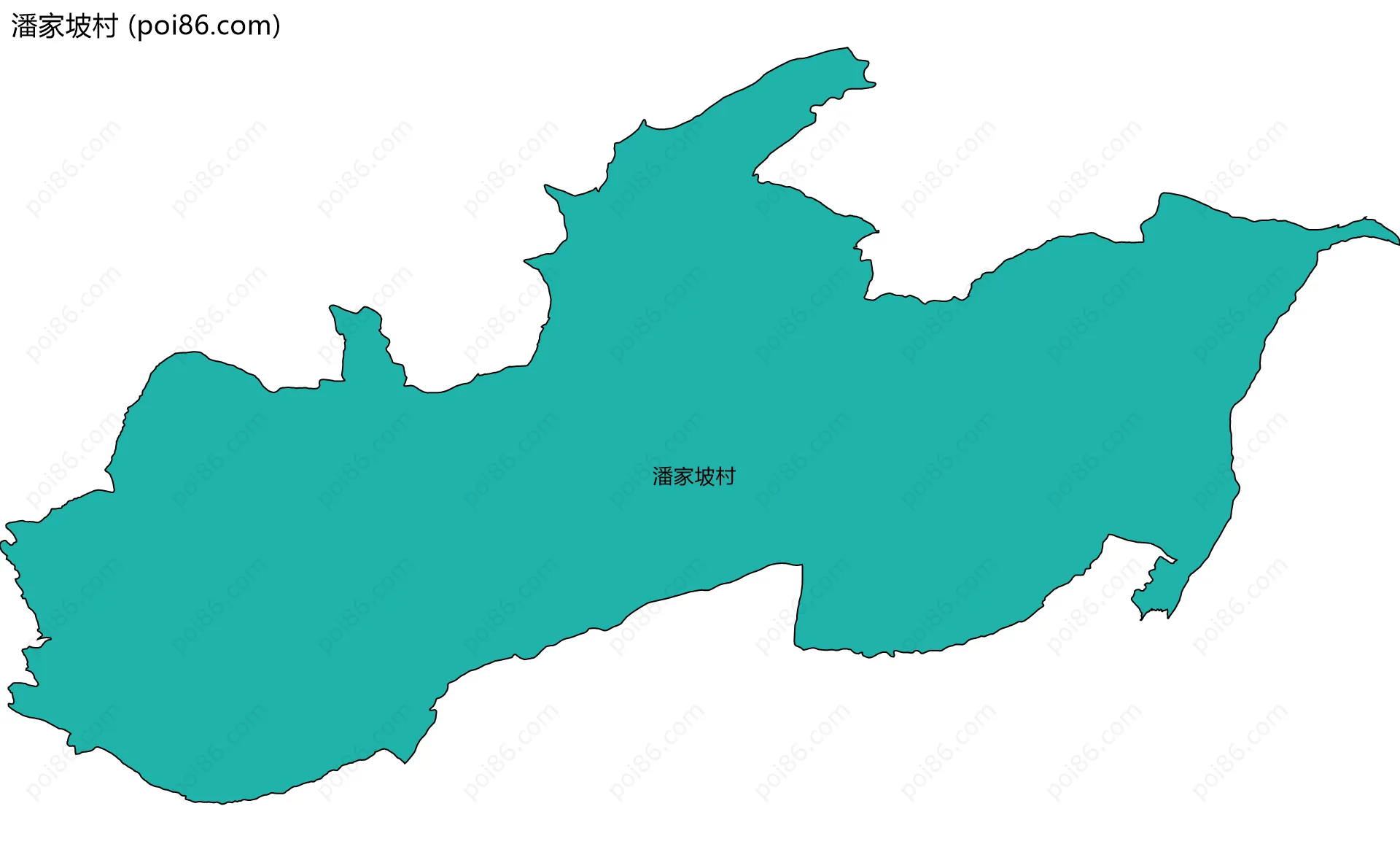 潘家坡村边界地图