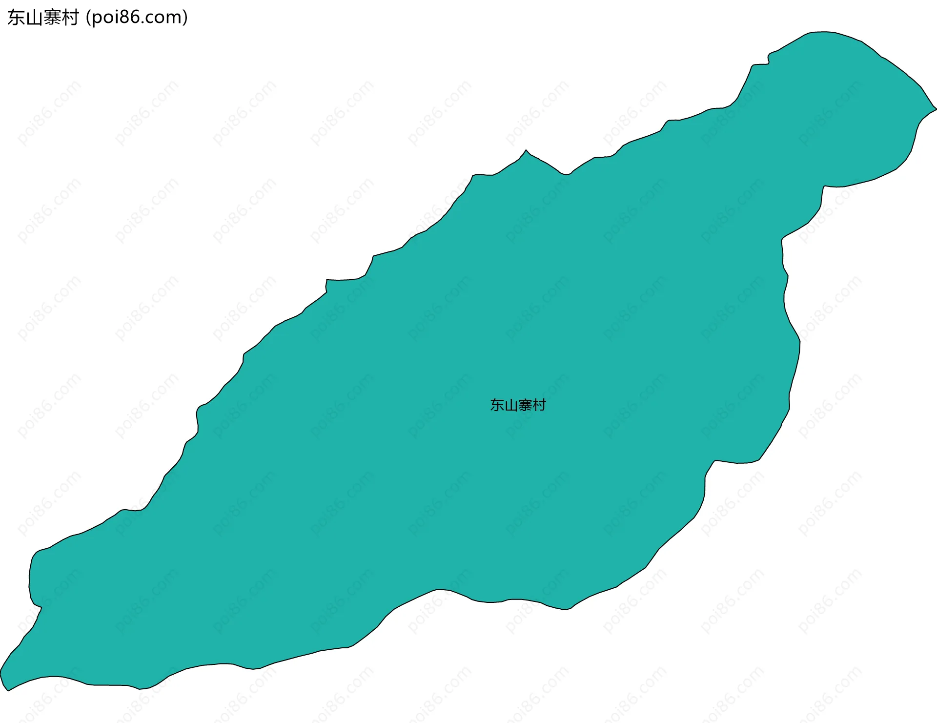 东山寨村边界地图