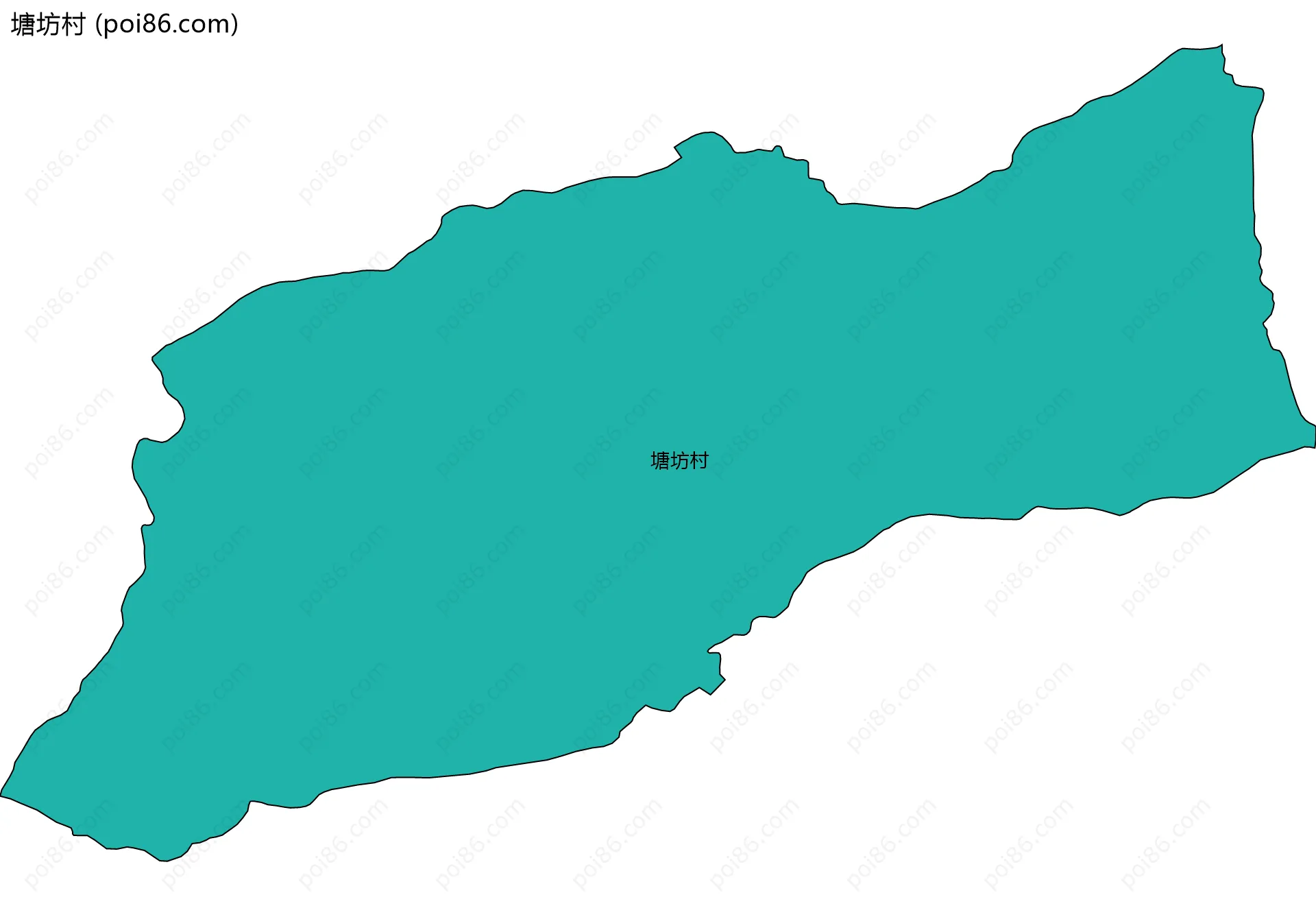 塘坊村边界地图