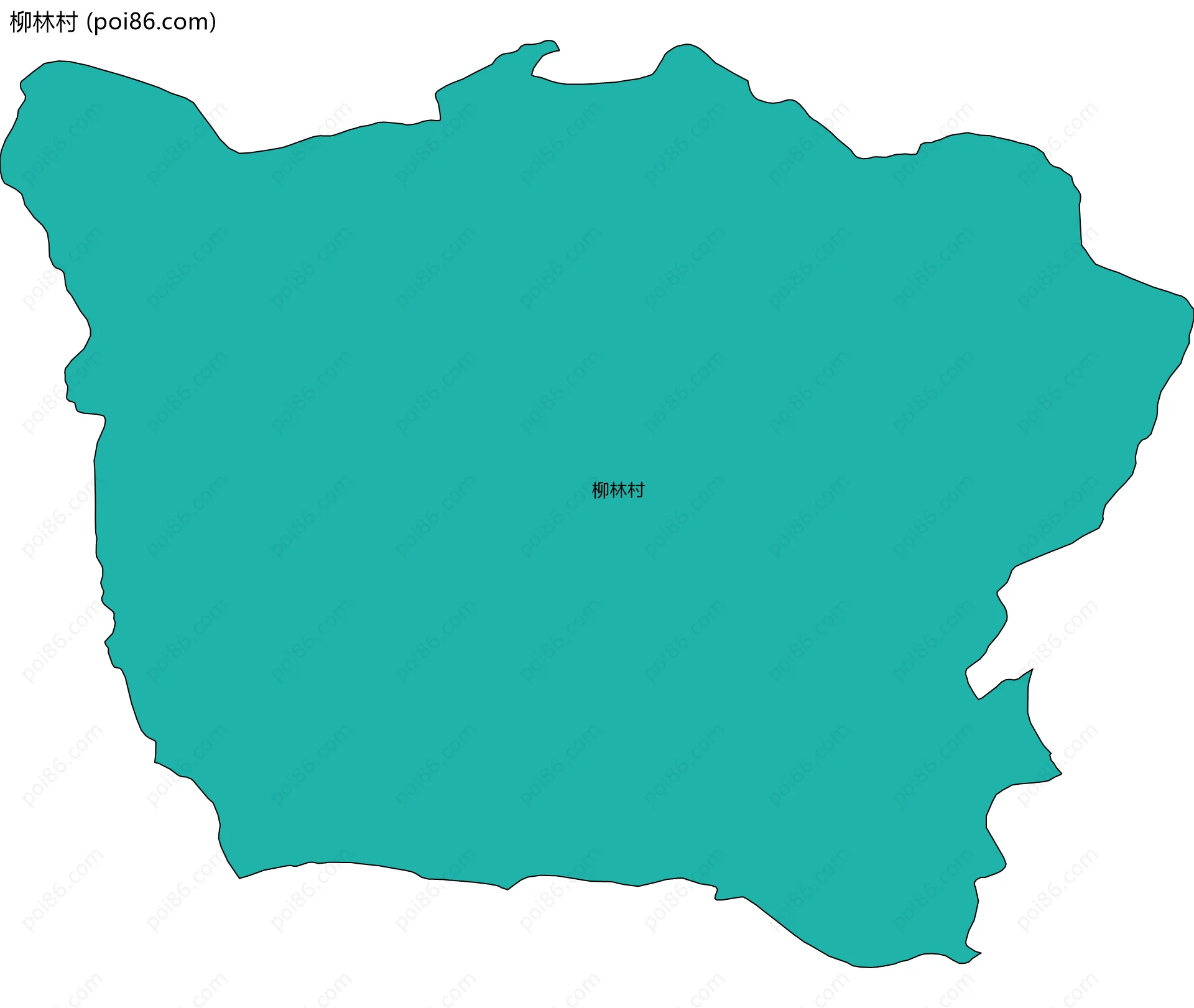 柳林村边界地图