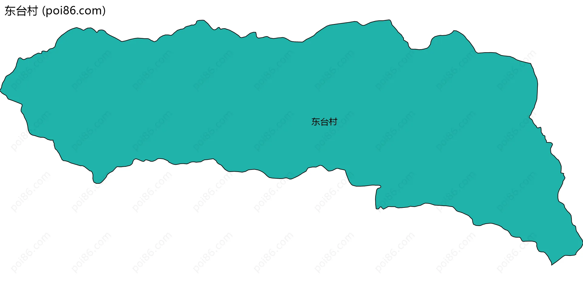 东台村边界地图