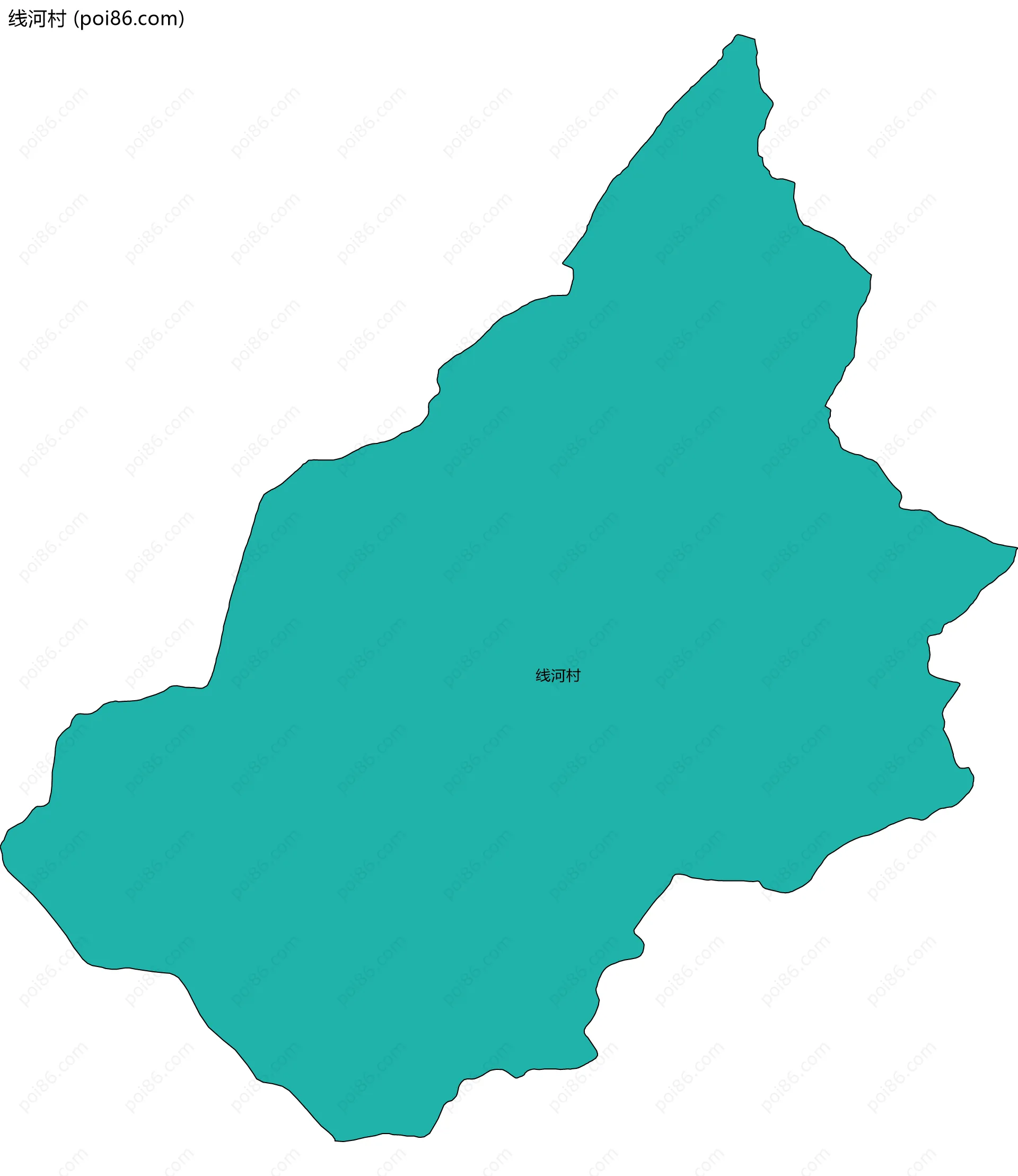 线河村边界地图