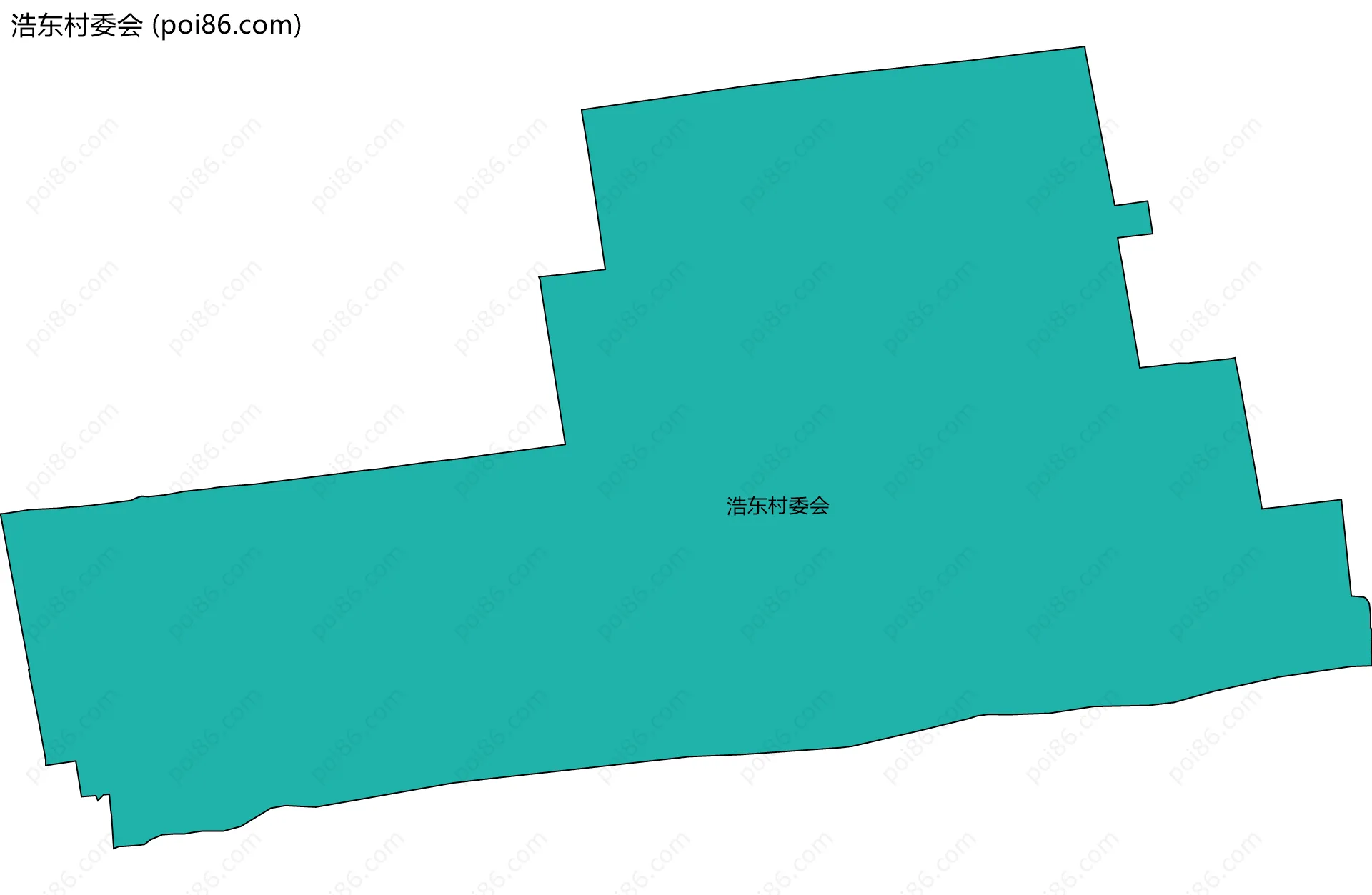 浩东村委会边界地图