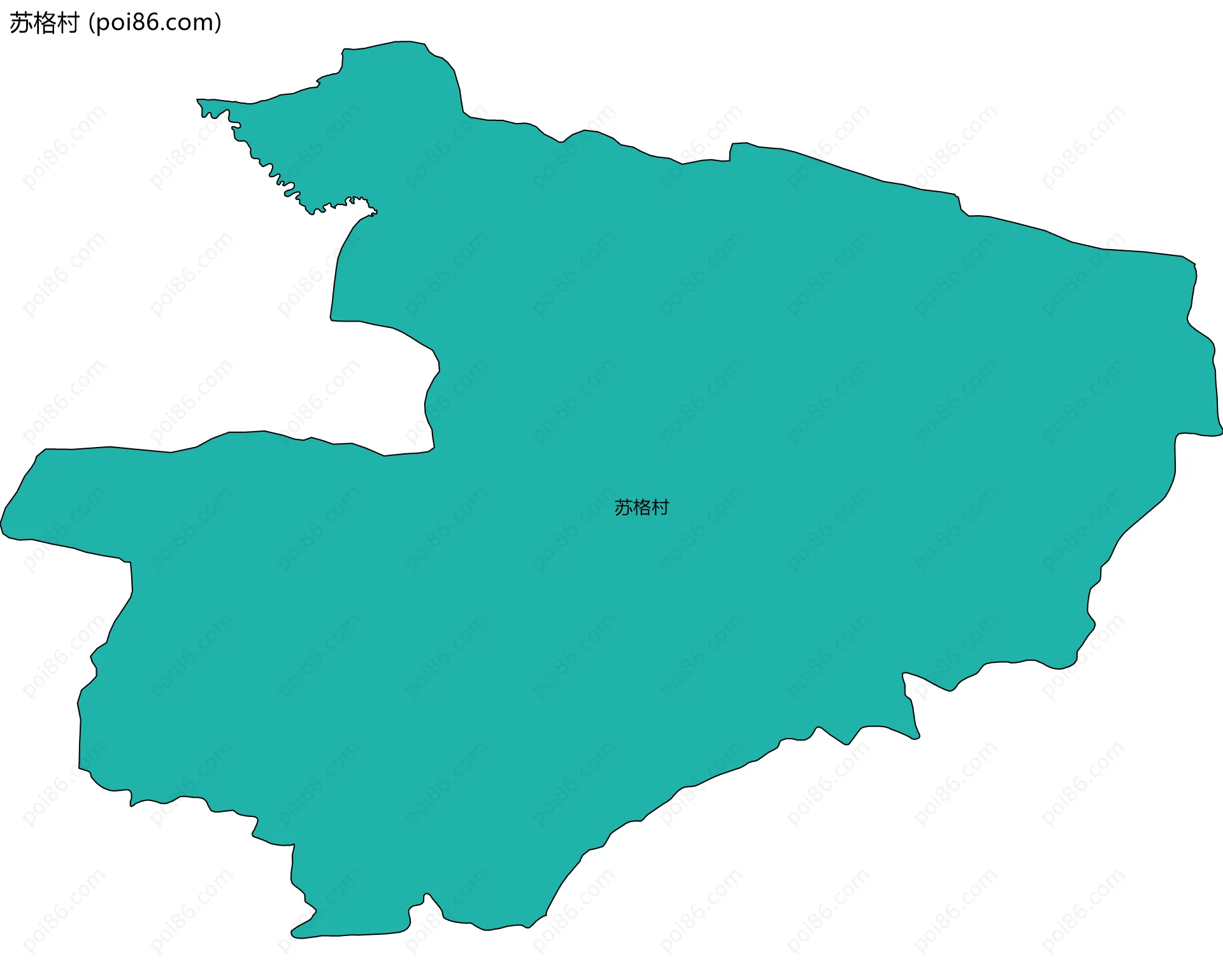 苏格村边界地图
