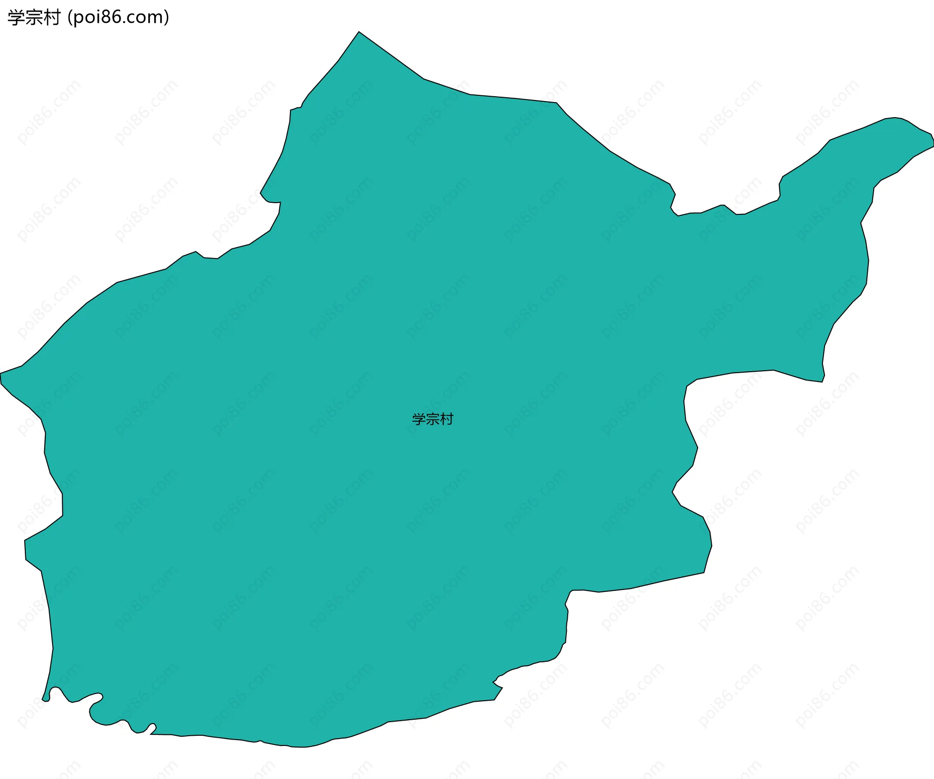 学宗村边界地图