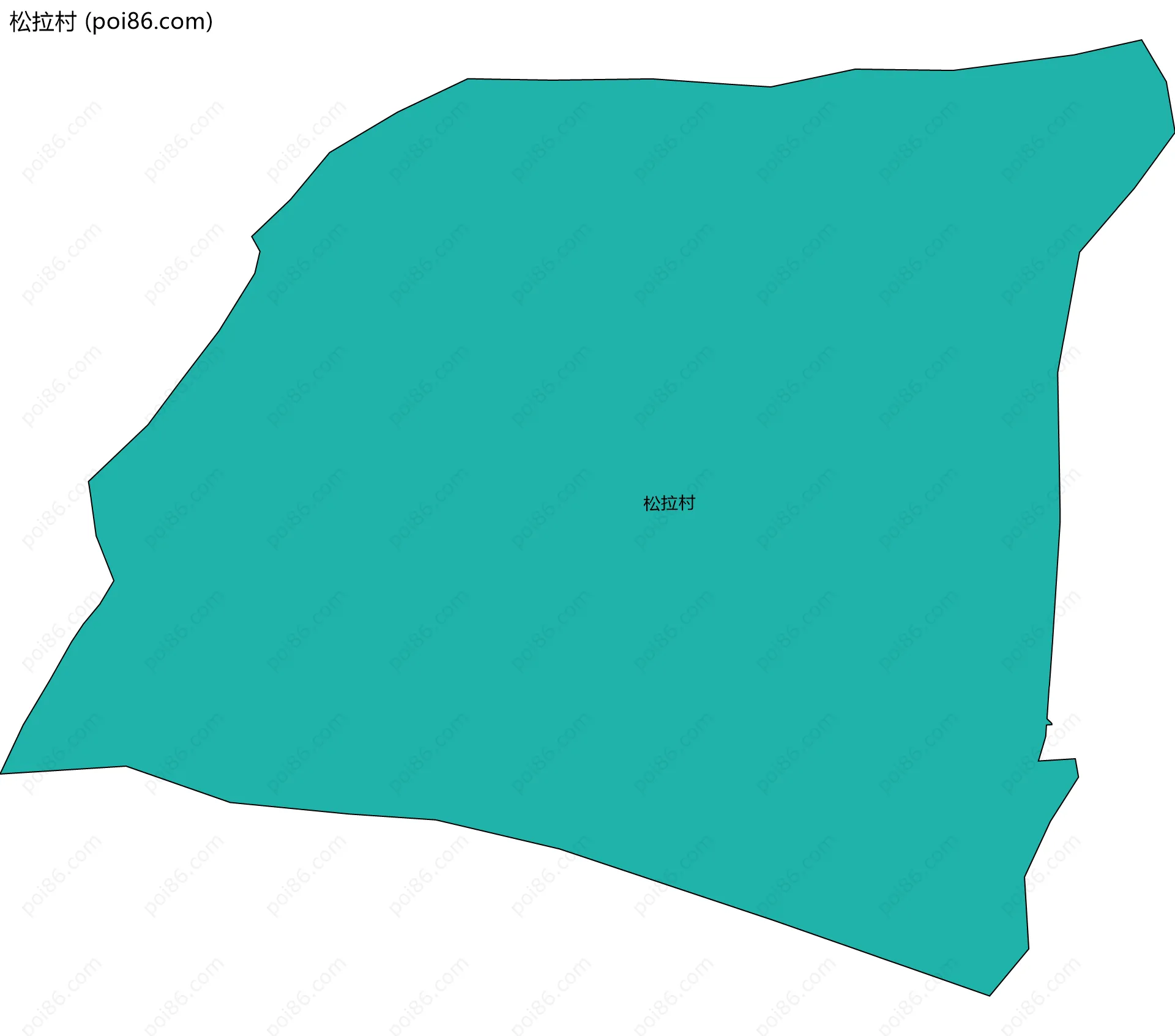 松拉村边界地图