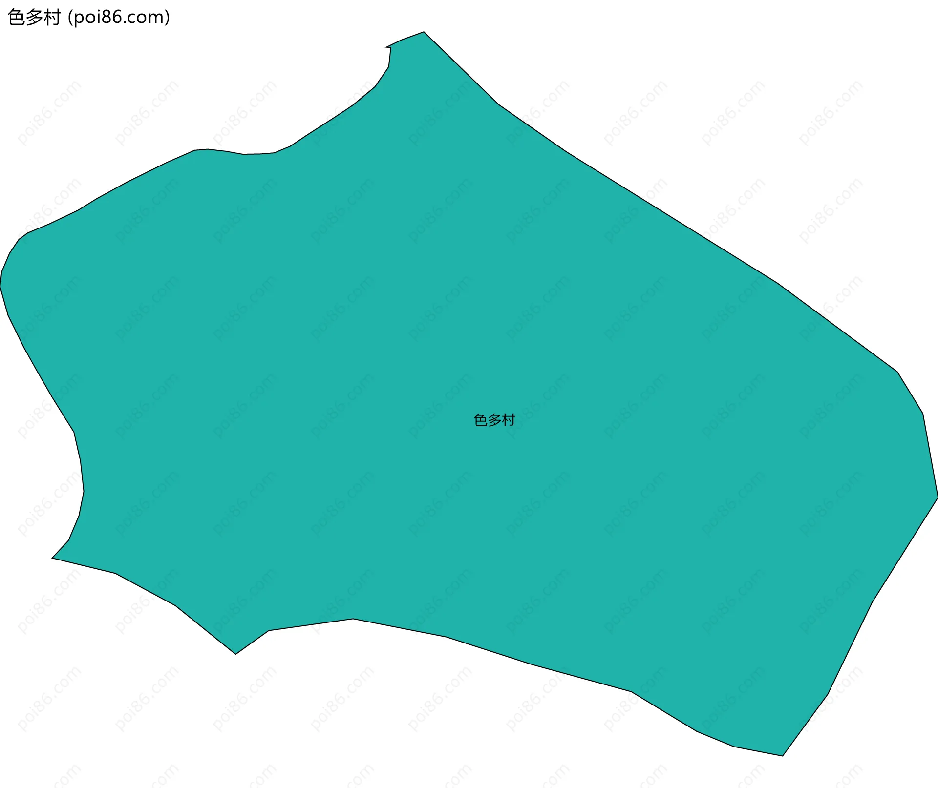 色多村边界地图