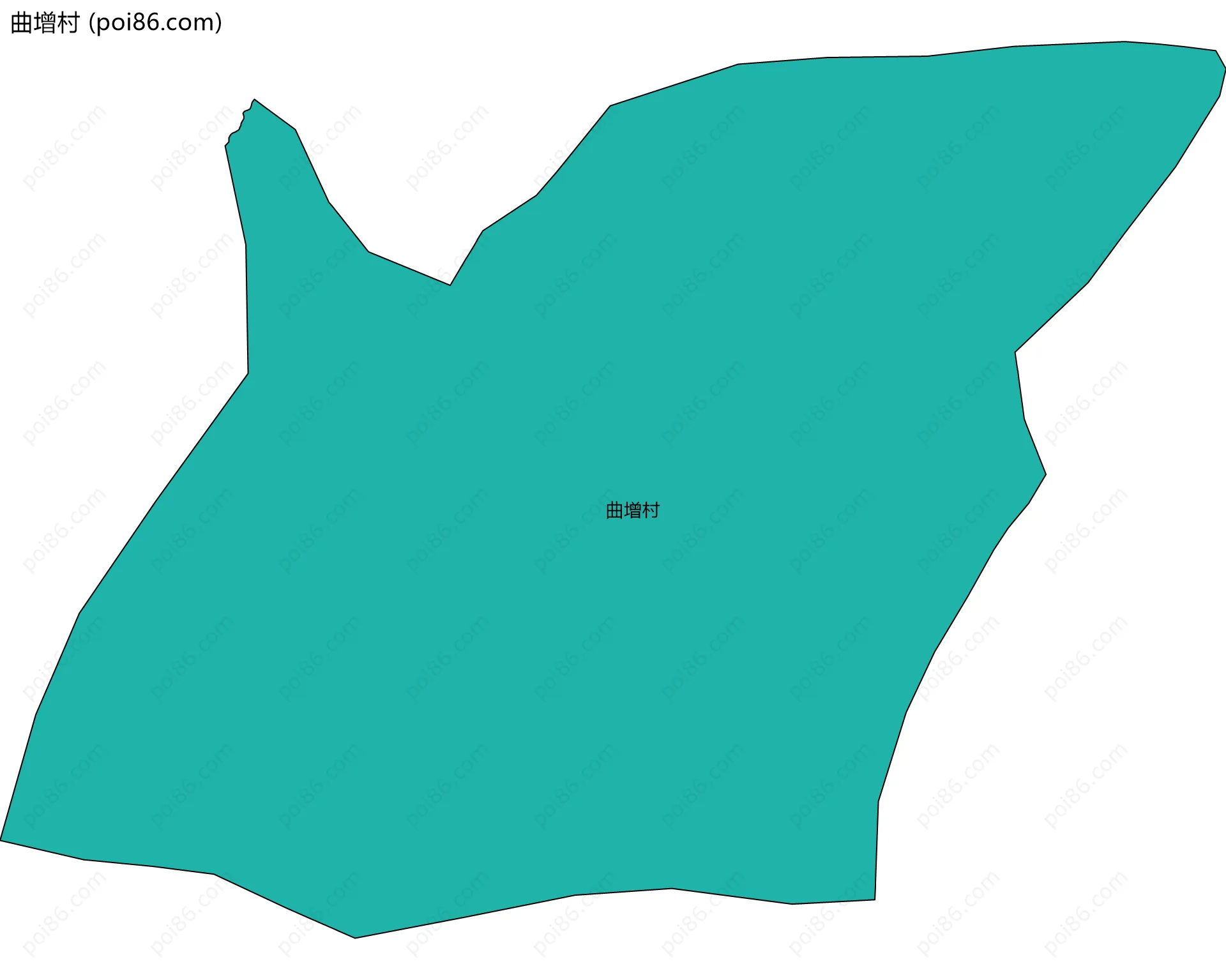 曲增村边界地图