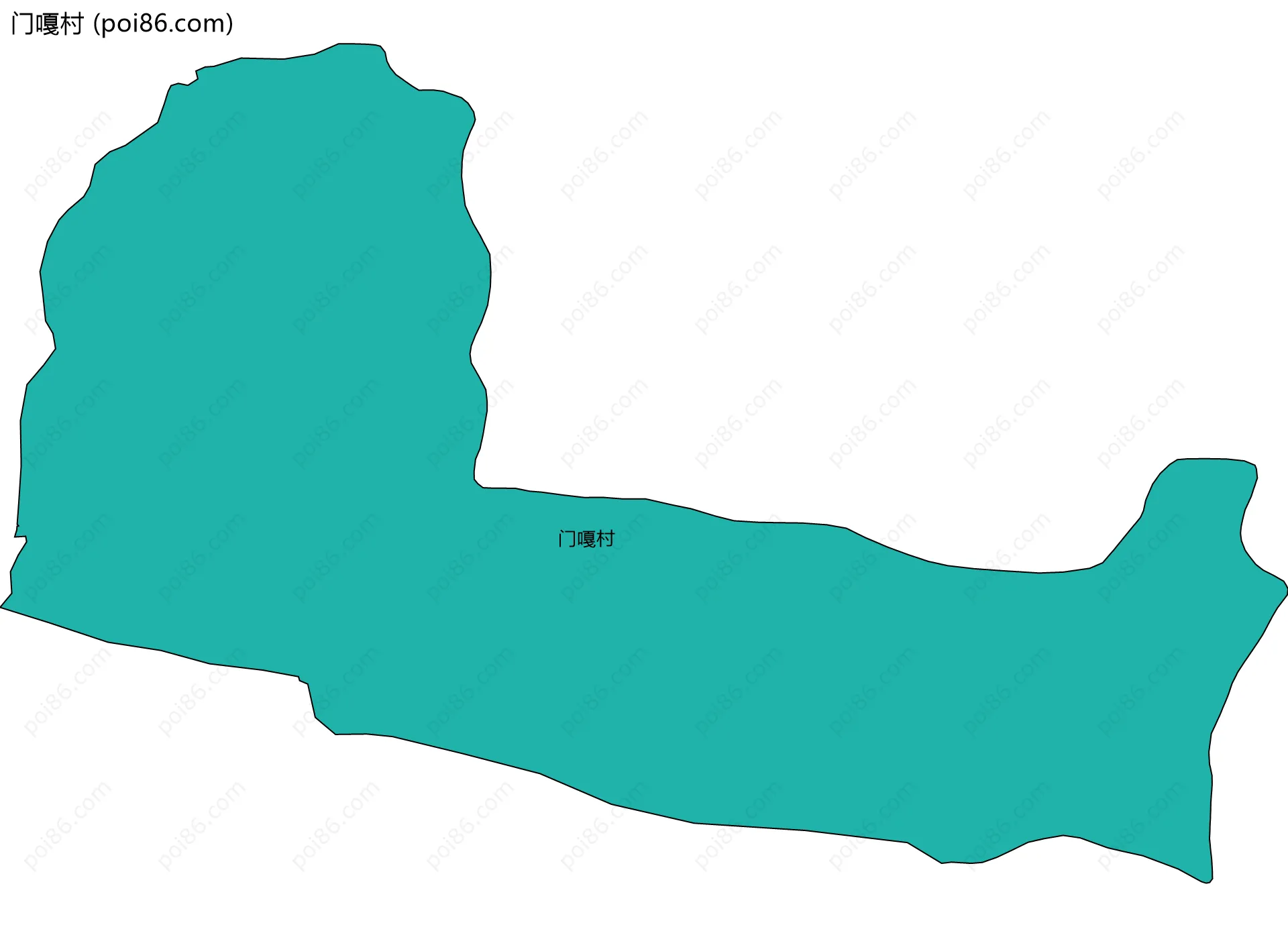 门嘎村边界地图