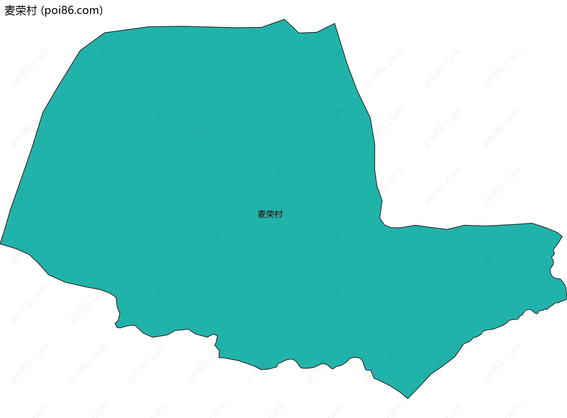 麦荣村边界地图