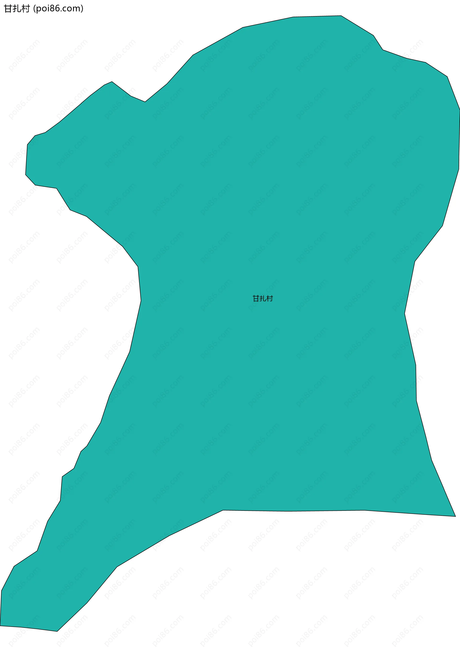 甘扎村边界地图