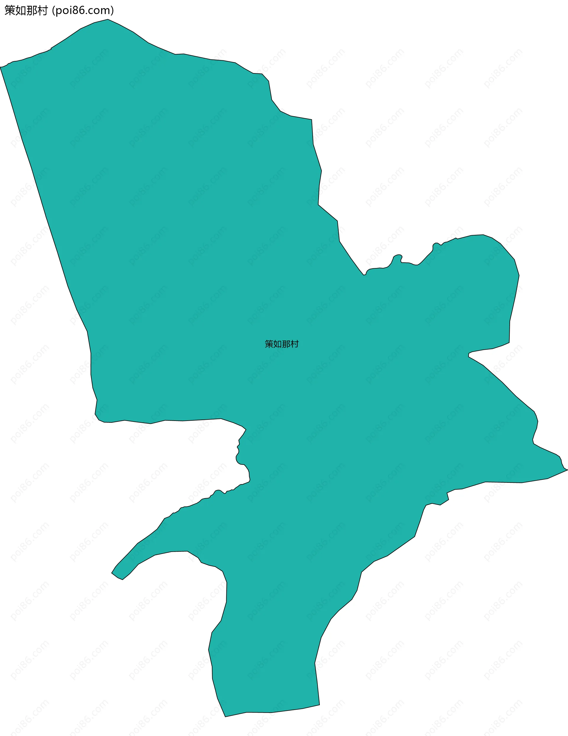 策如那村边界地图