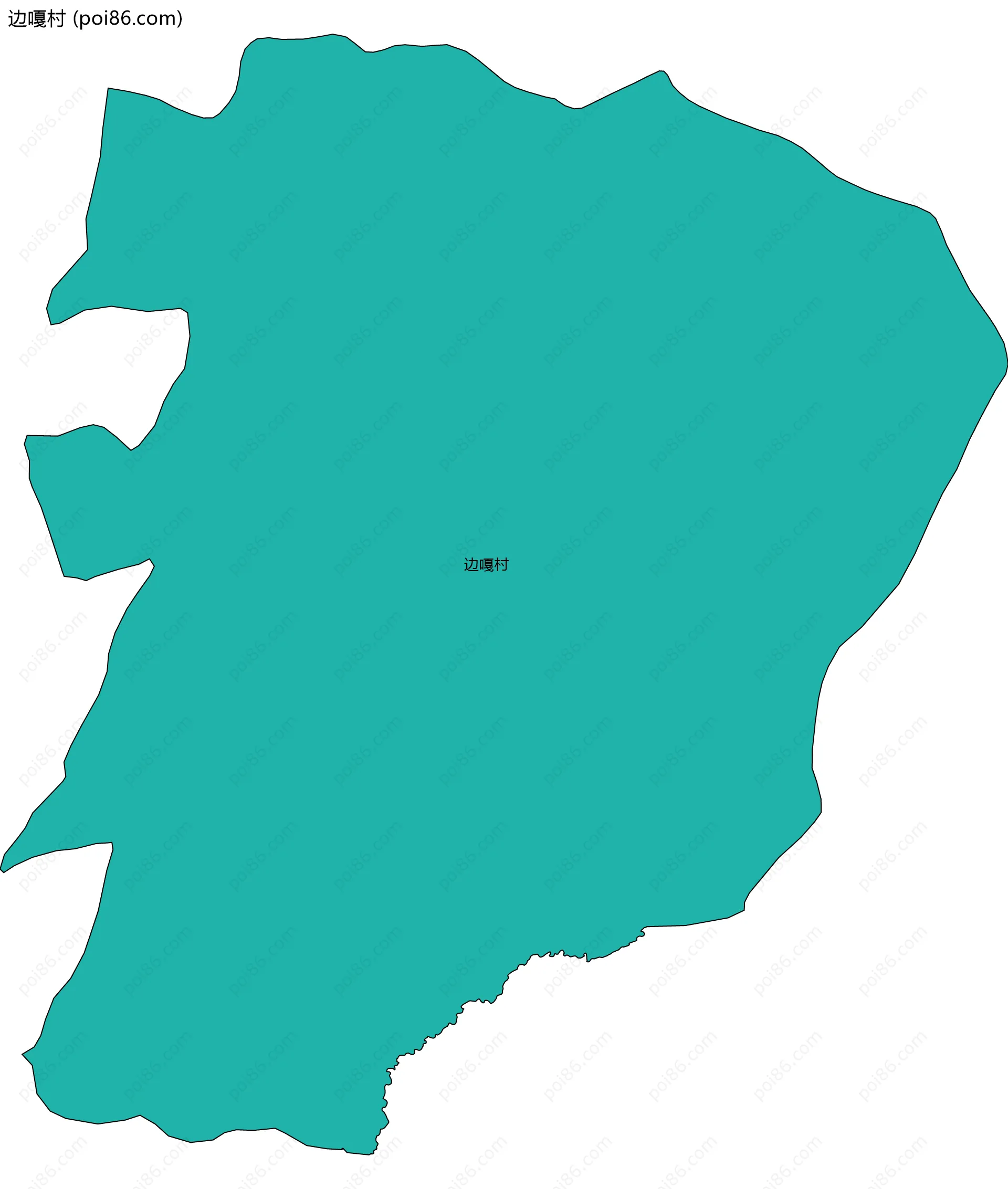边嘎村边界地图