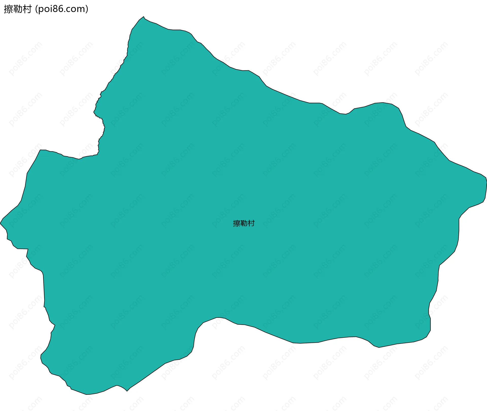 擦勒村边界地图