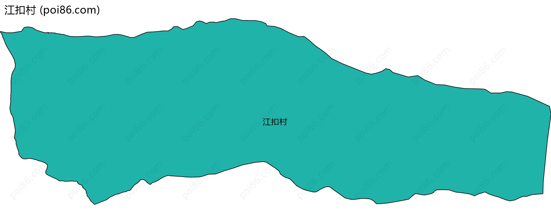 江扣村边界地图