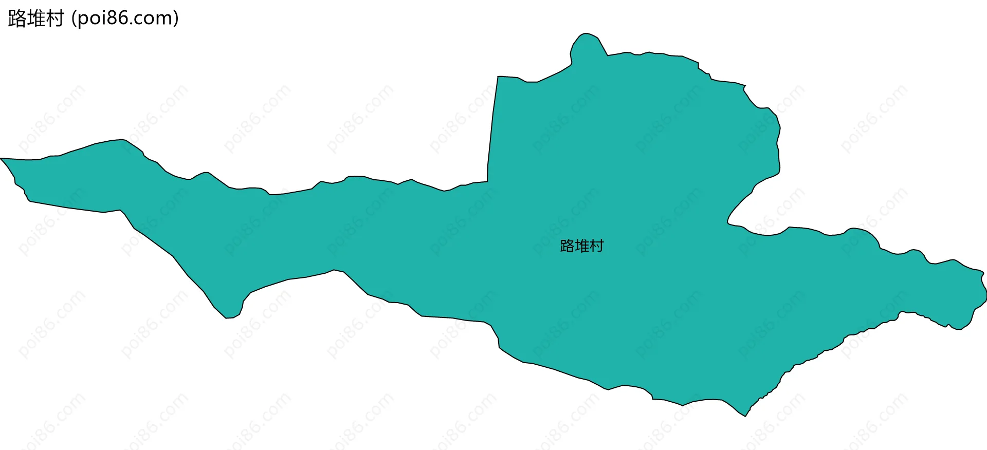 路堆村边界地图