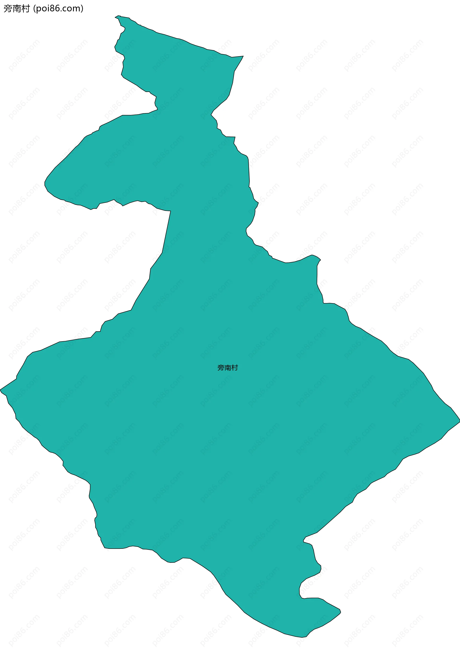 旁南村边界地图